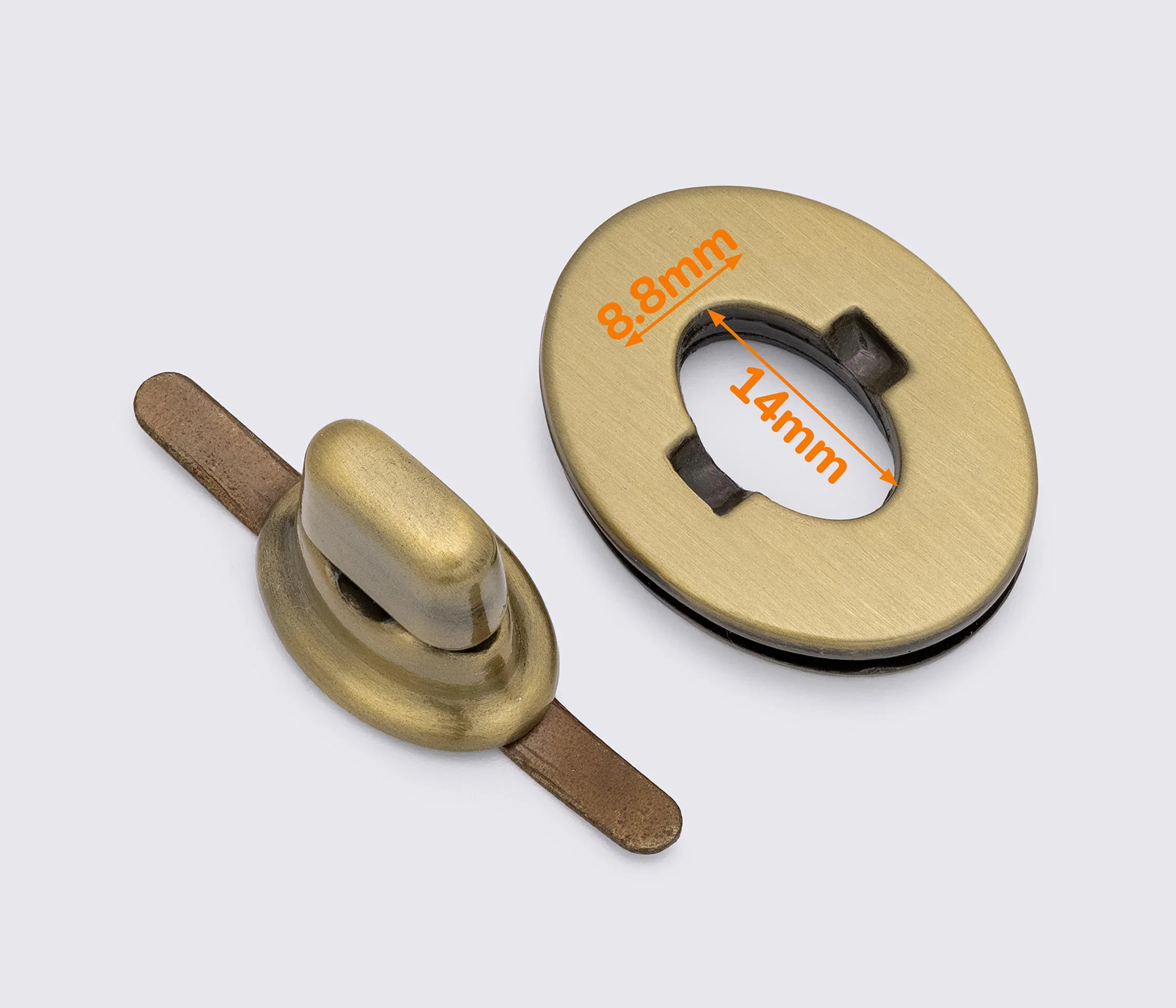 Замок для сумки 23*30 мм 65-026