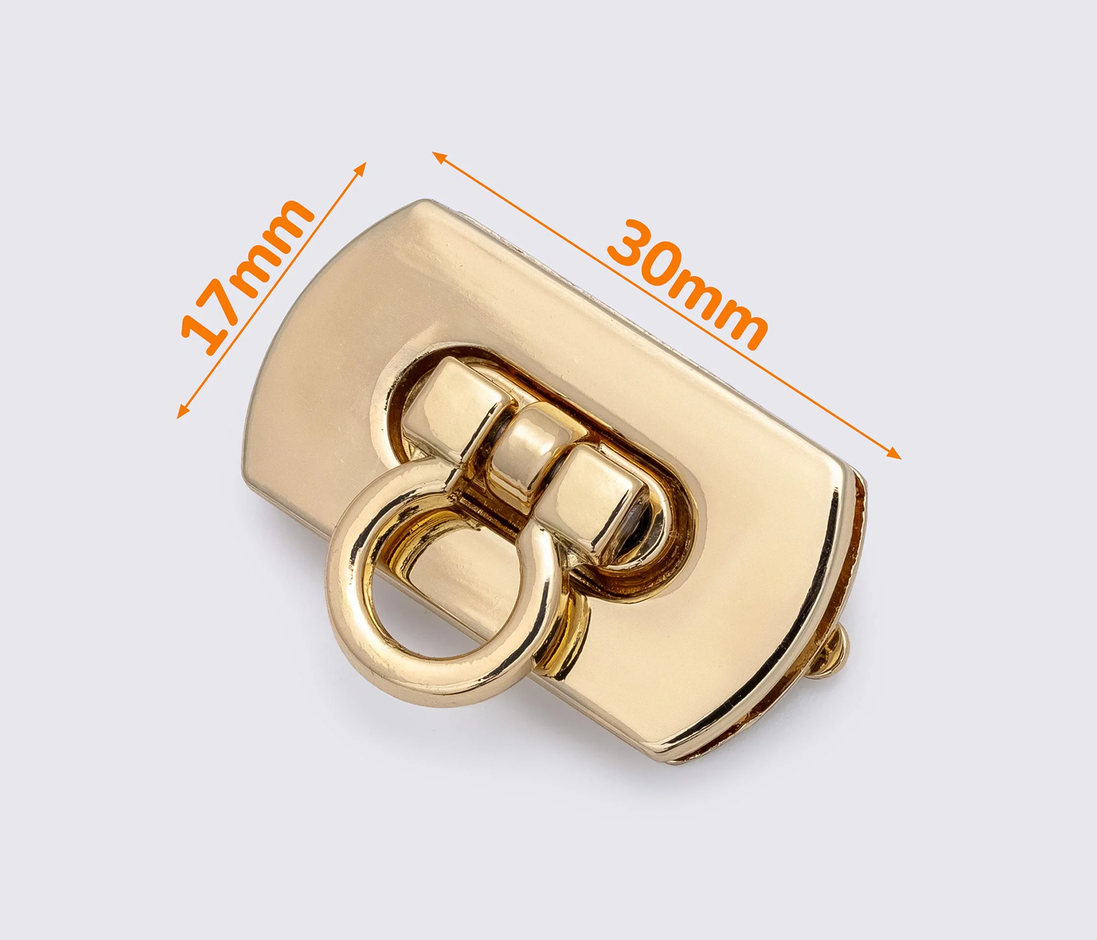 Замок для сумки 17*30 мм 65-034