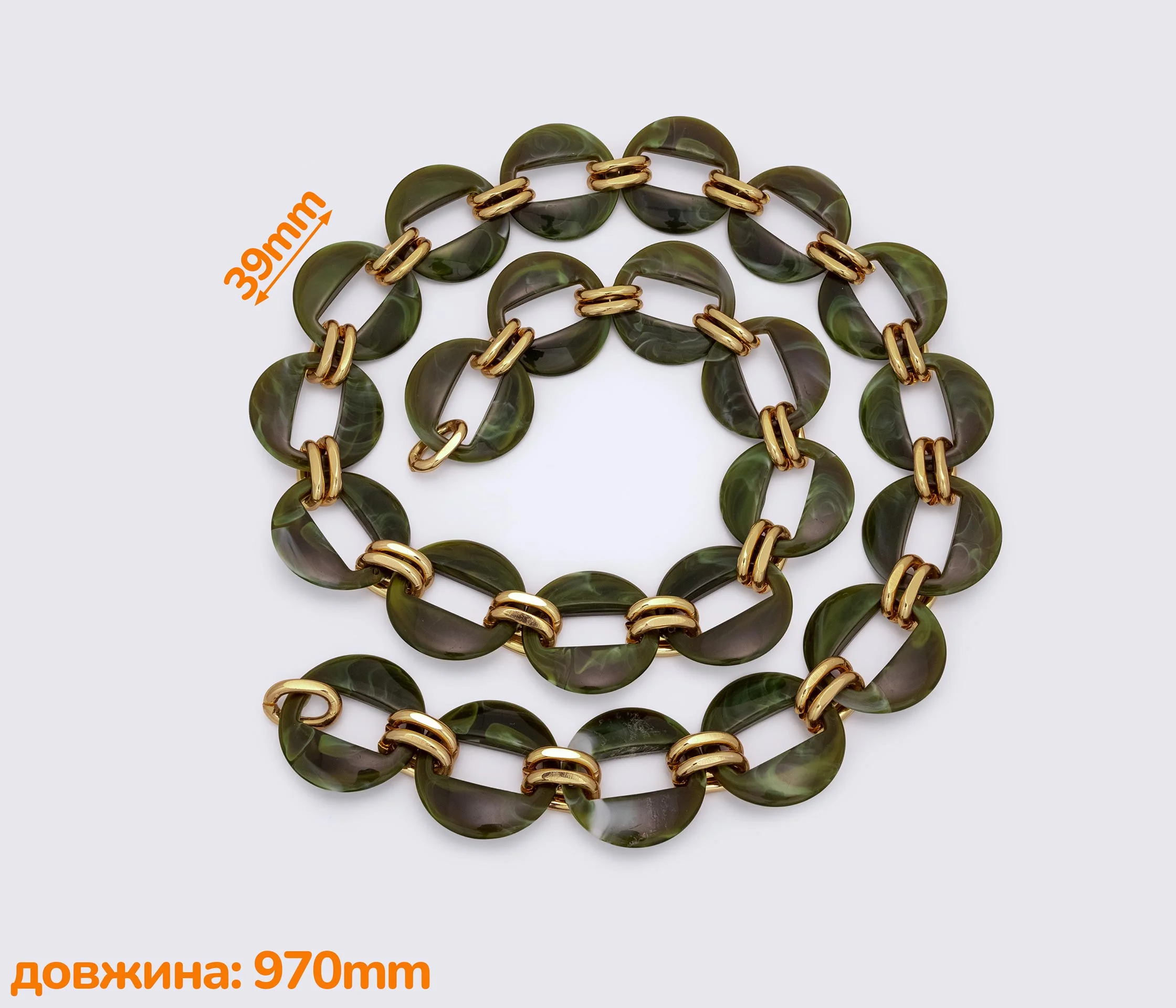 Цепь акриловая метражная 990mm (1512)
