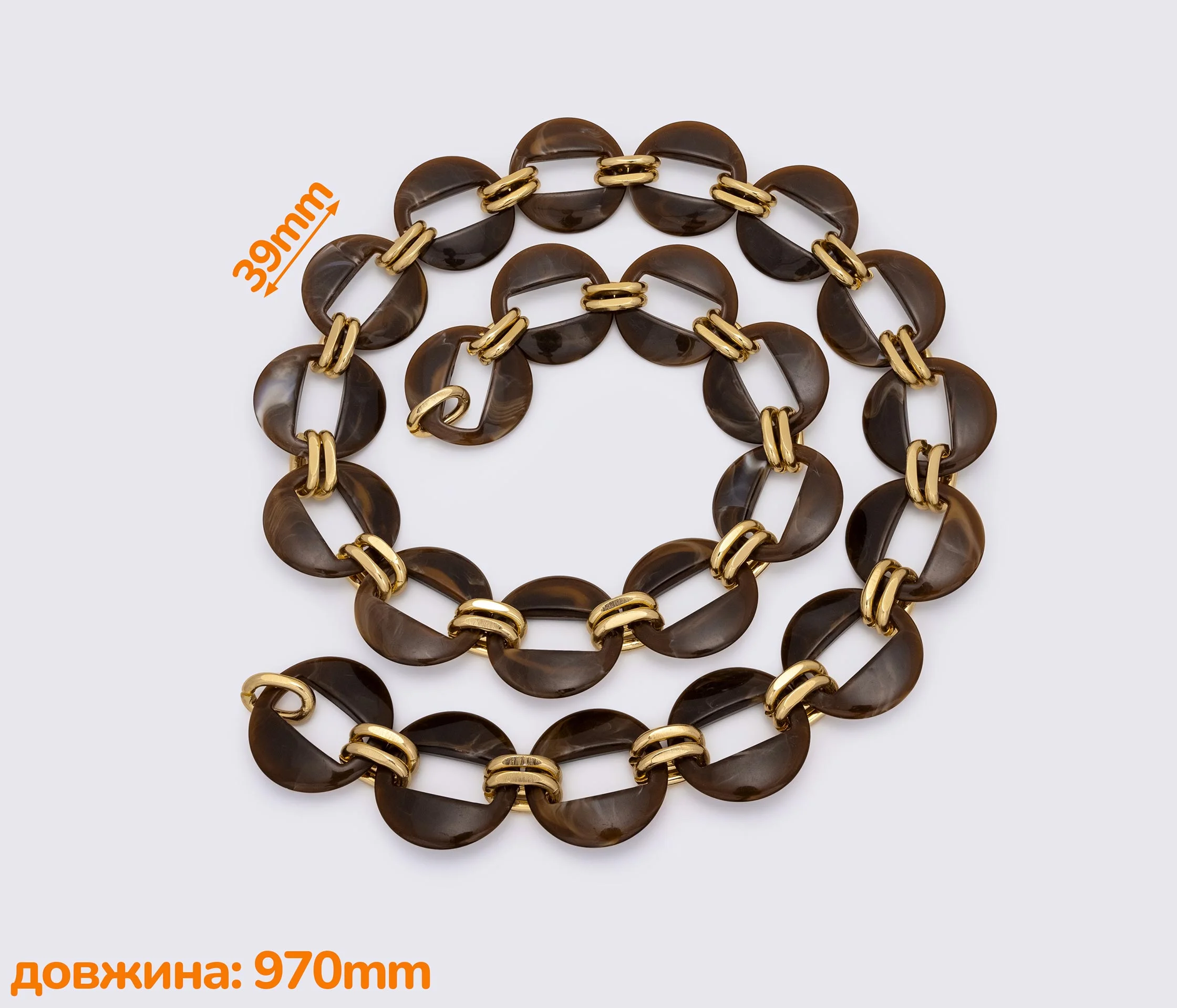 Цепь акриловая метражная 990mm (1512)