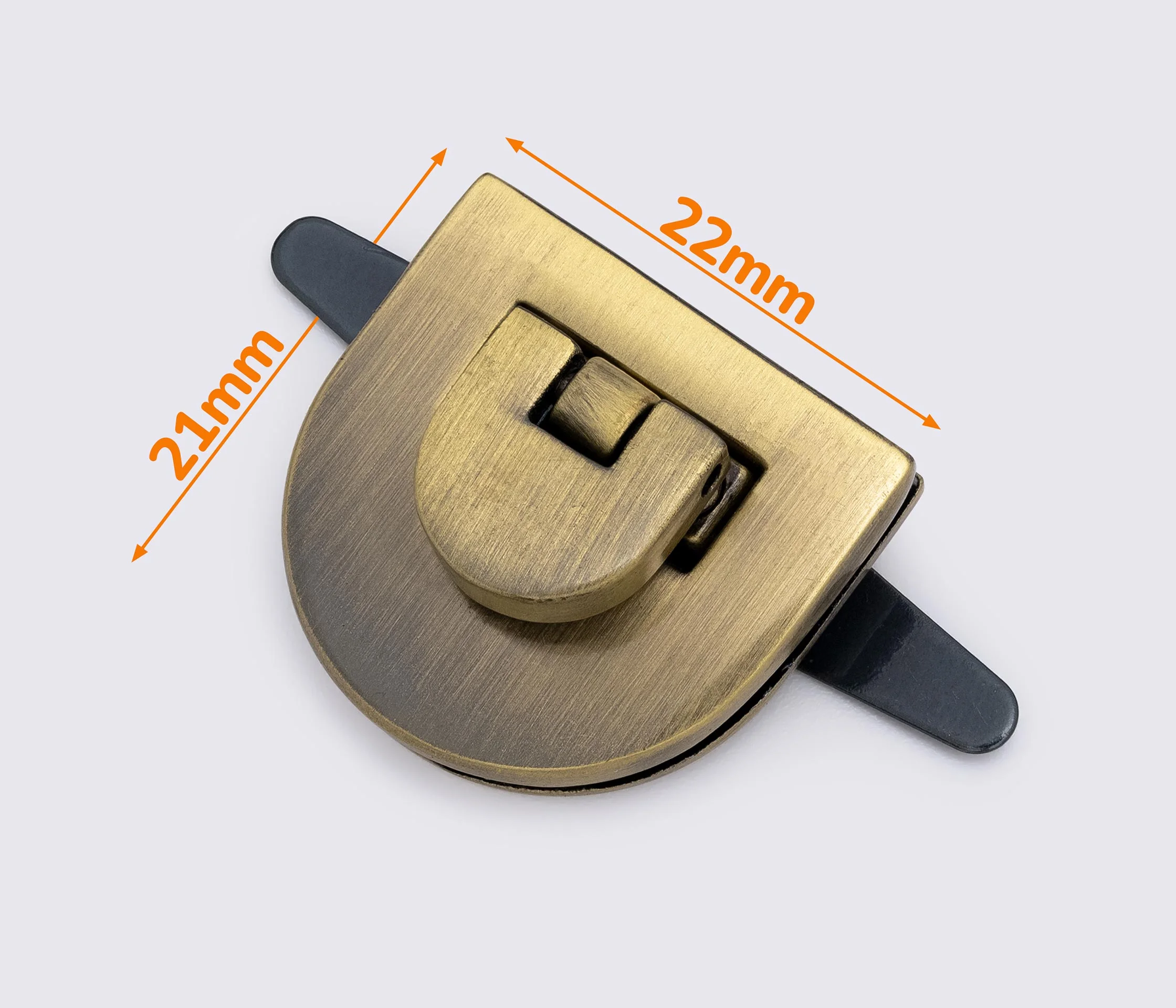 Замок для сумки 21*22мм 88-017