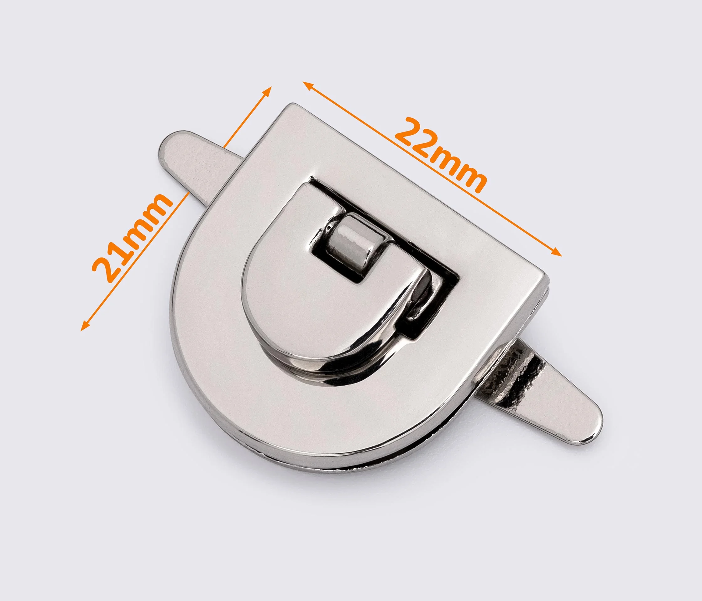 Замок для сумки 21*22мм 88-017