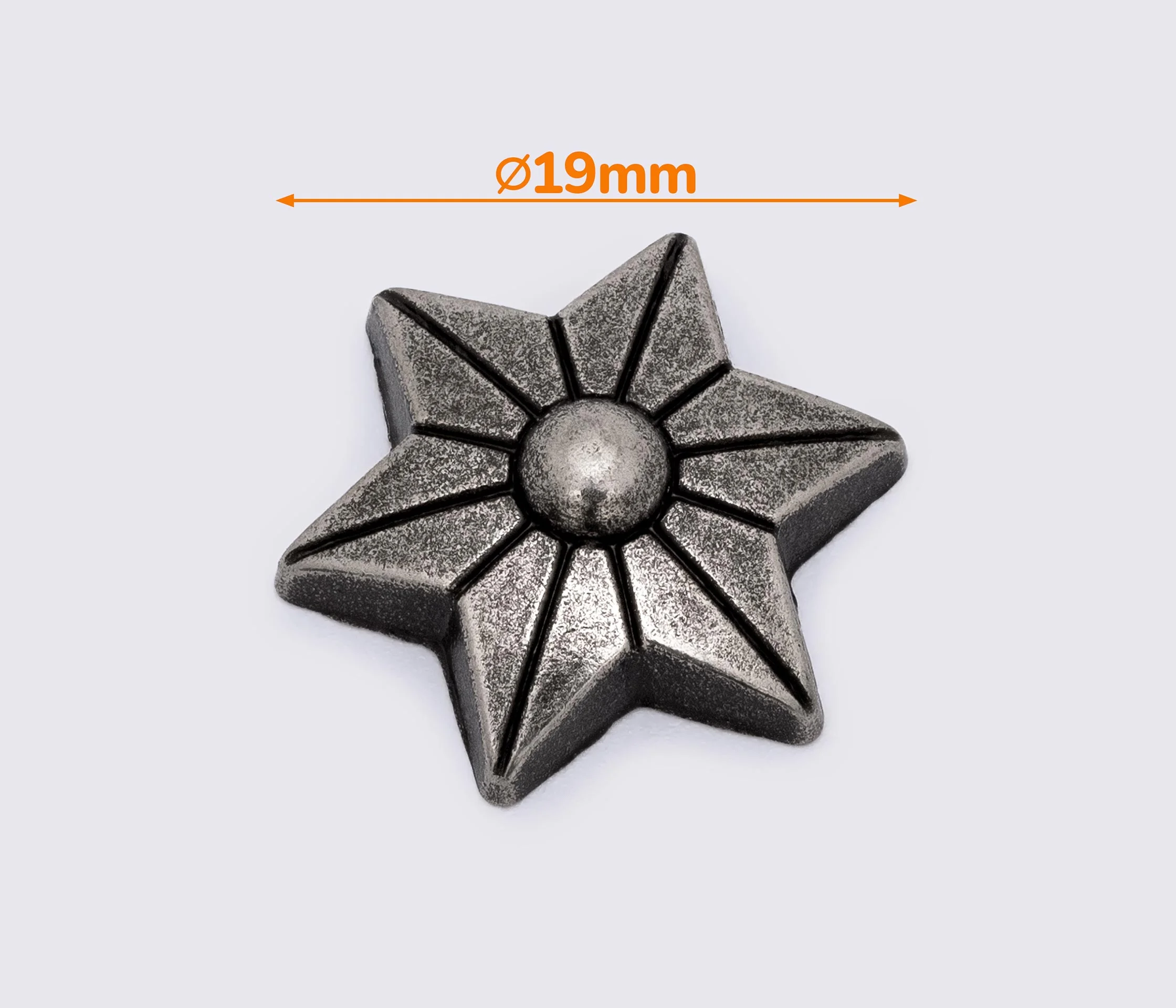 Кончо  19мм кол.старе срібло (К-082)