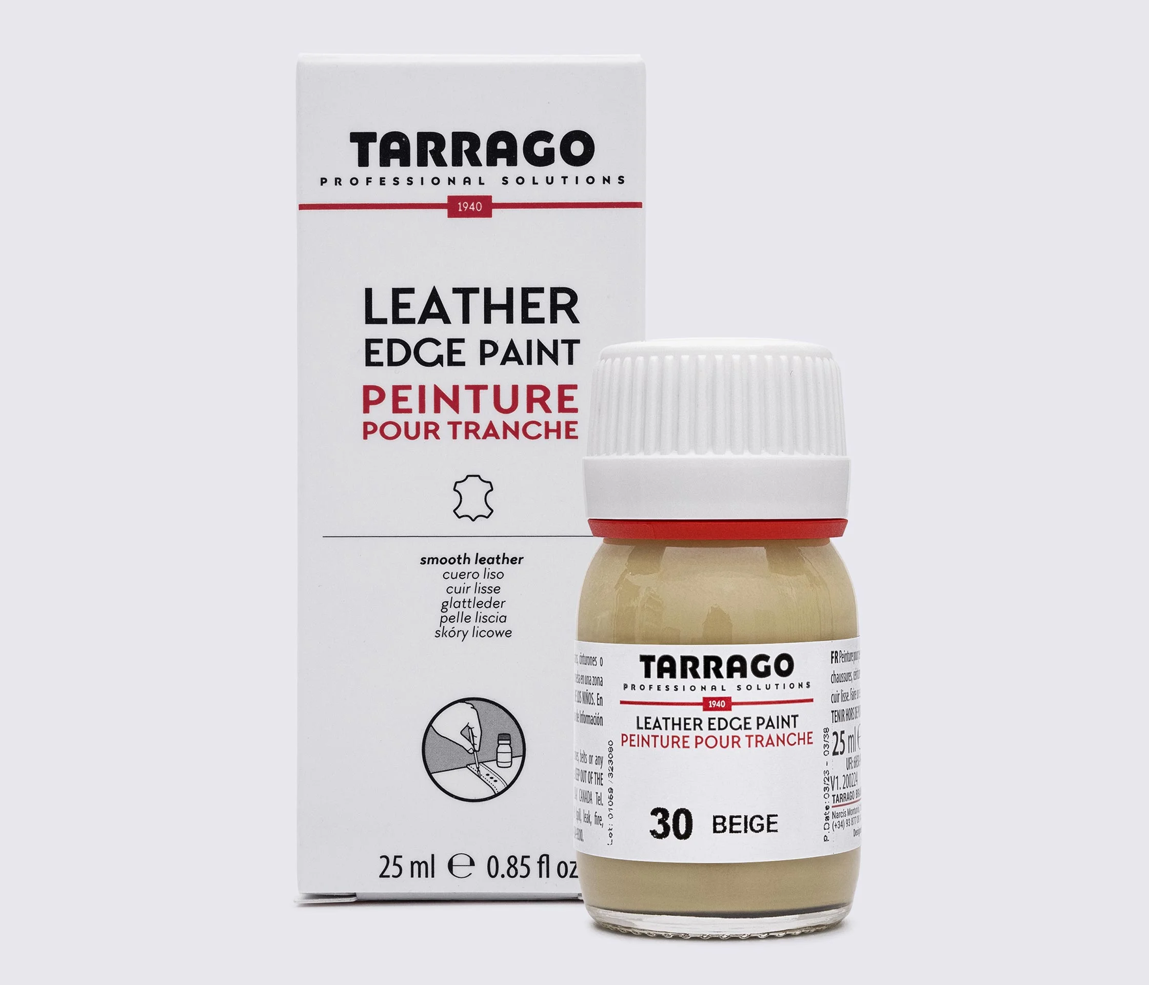 Краска для урезов Tarrago Leather Edge Paint, 25 мл TPC01