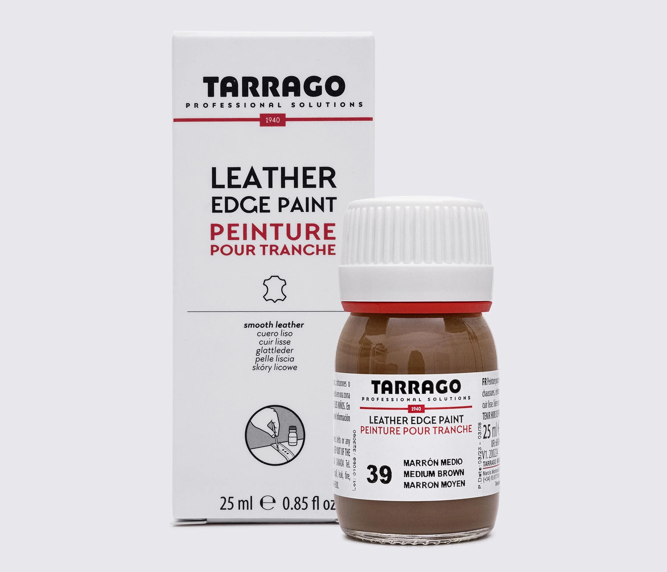 Краска для урезов Tarrago Leather Edge Paint, 25 мл TPC01