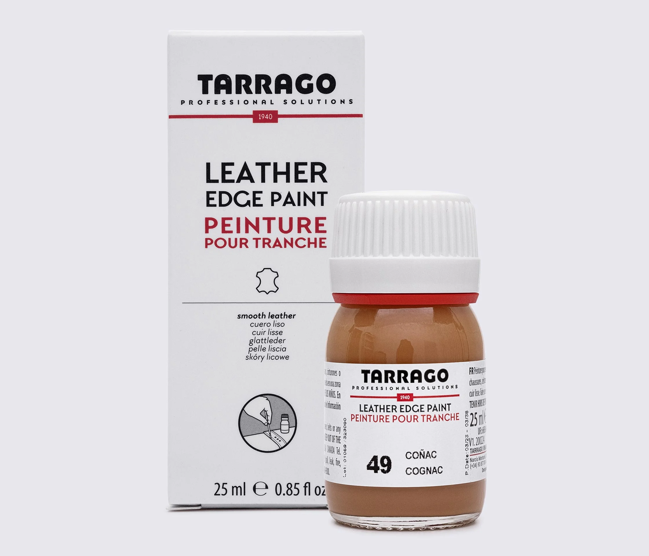 Краска для урезов Tarrago Leather Edge Paint, 25 мл TPC01