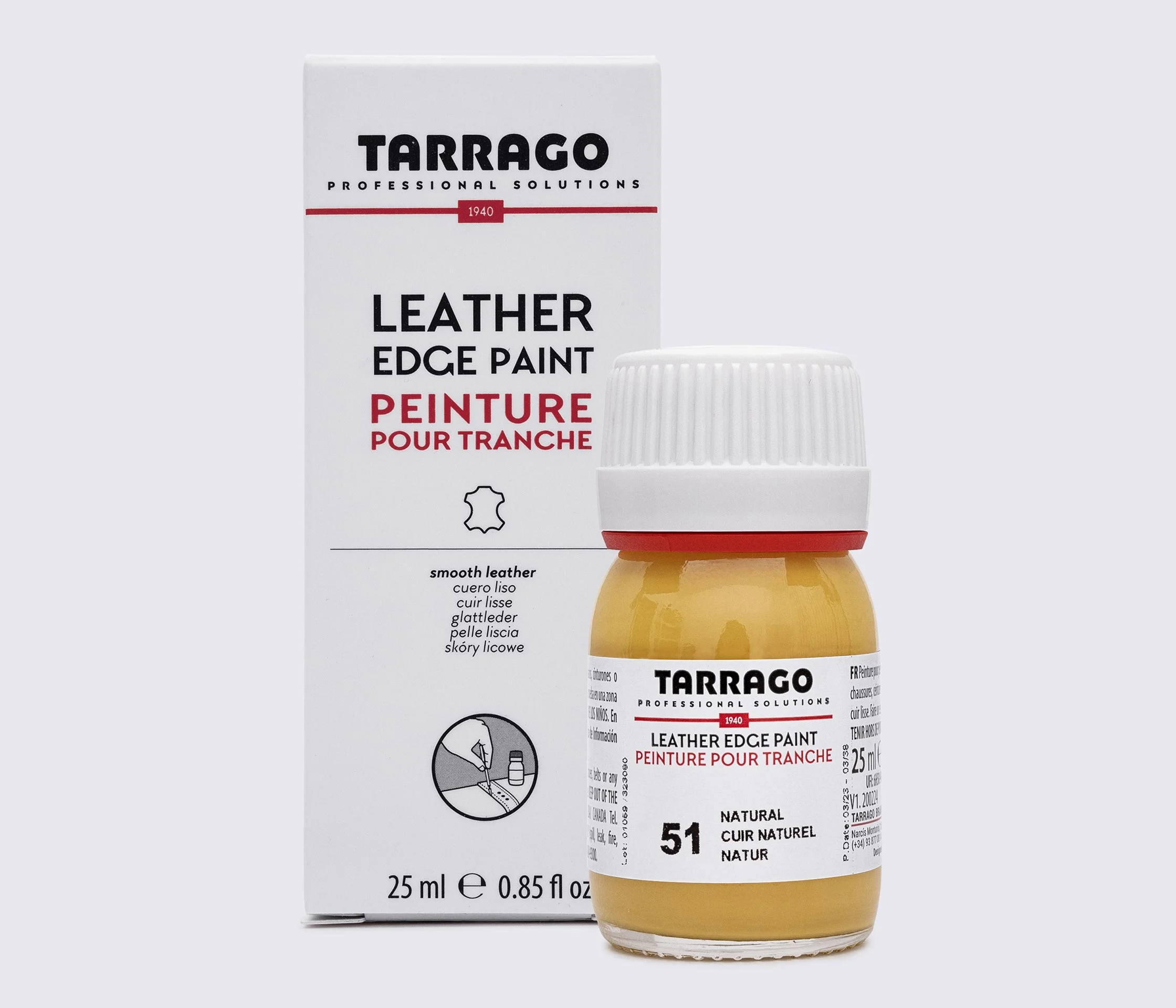 Краска для урезов Tarrago Leather Edge Paint, 25 мл TPC01