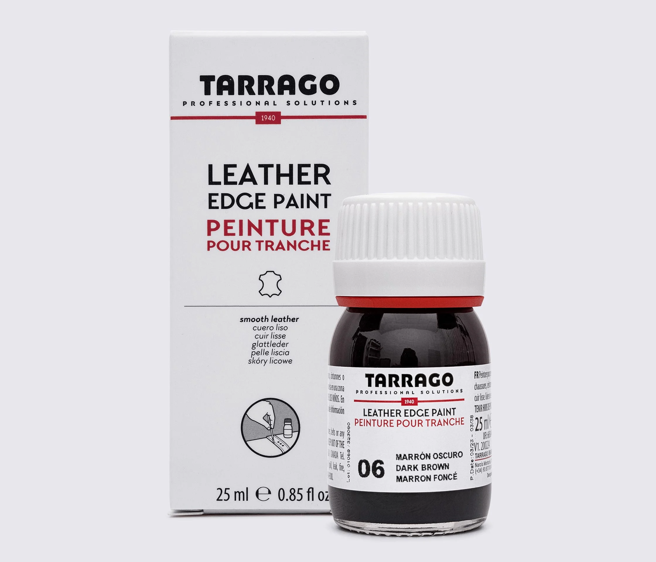 Краска для урезов Tarrago Leather Edge Paint, 25 мл TPC01