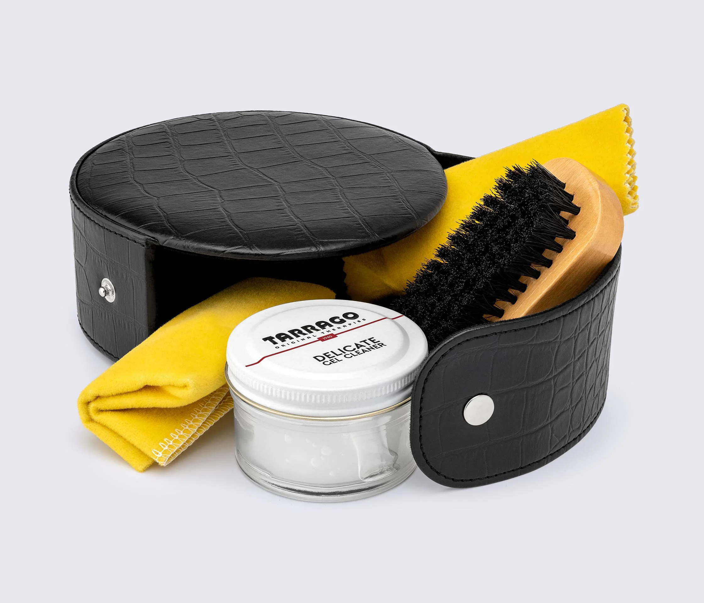 Набір для догляду за взуттям Tarrago BLACK TRAVEL KIT FOR DELICATE LEATHER, TCV15
