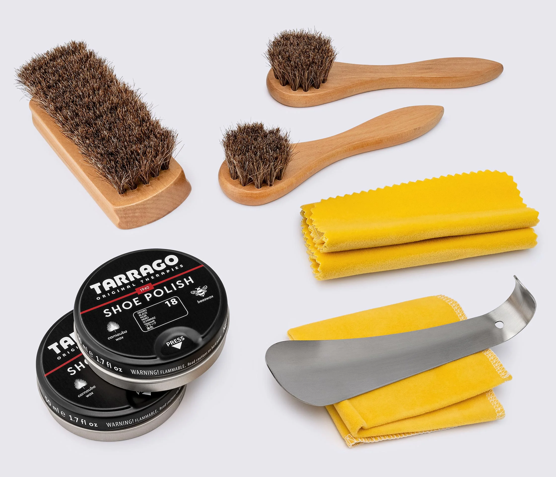 Набор для ухода за обувью Tarrago LIGHT BROWN SHOE CARE TRAVEL KIT, TCV14