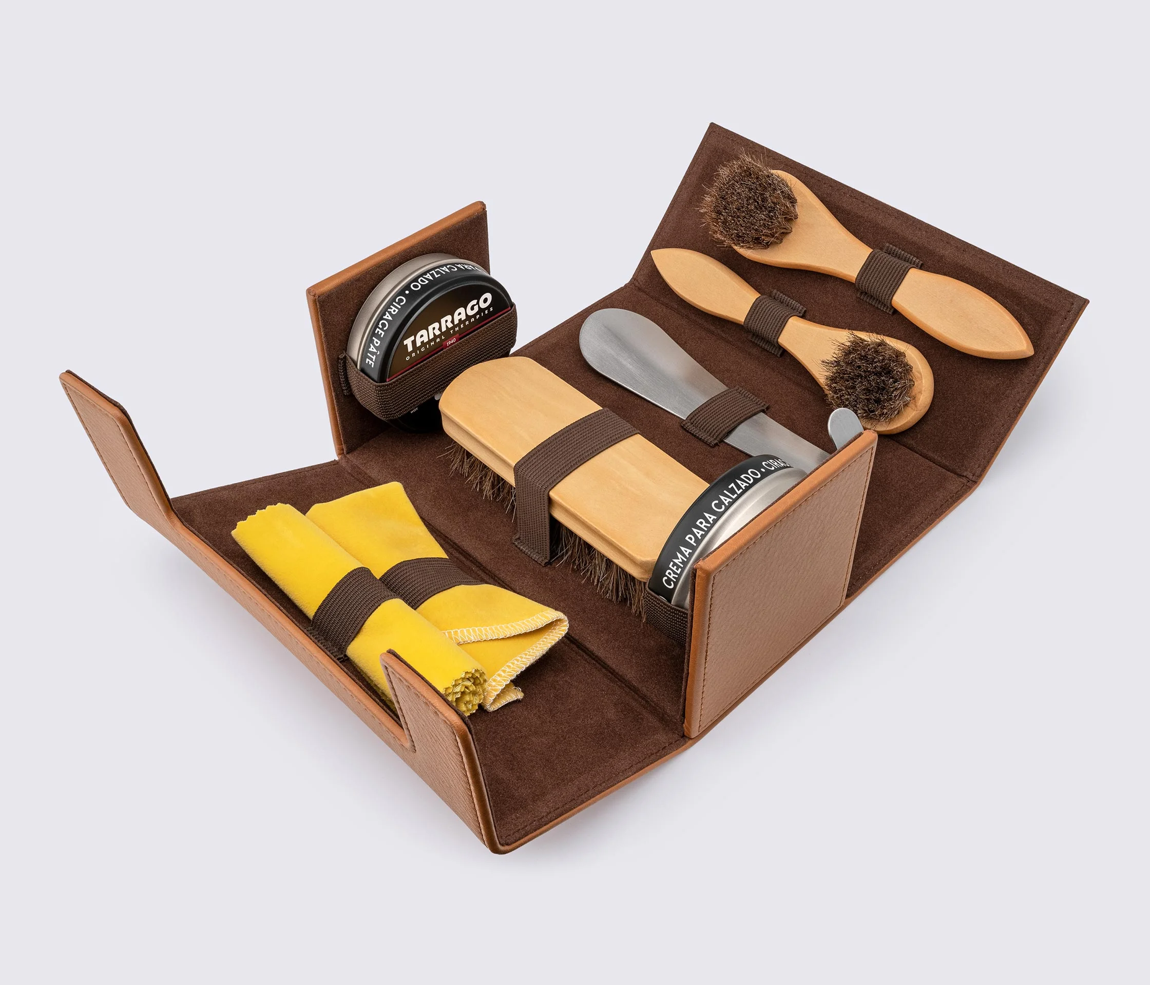 Набор для ухода за обувью Tarrago LIGHT BROWN SHOE CARE TRAVEL KIT, TCV14