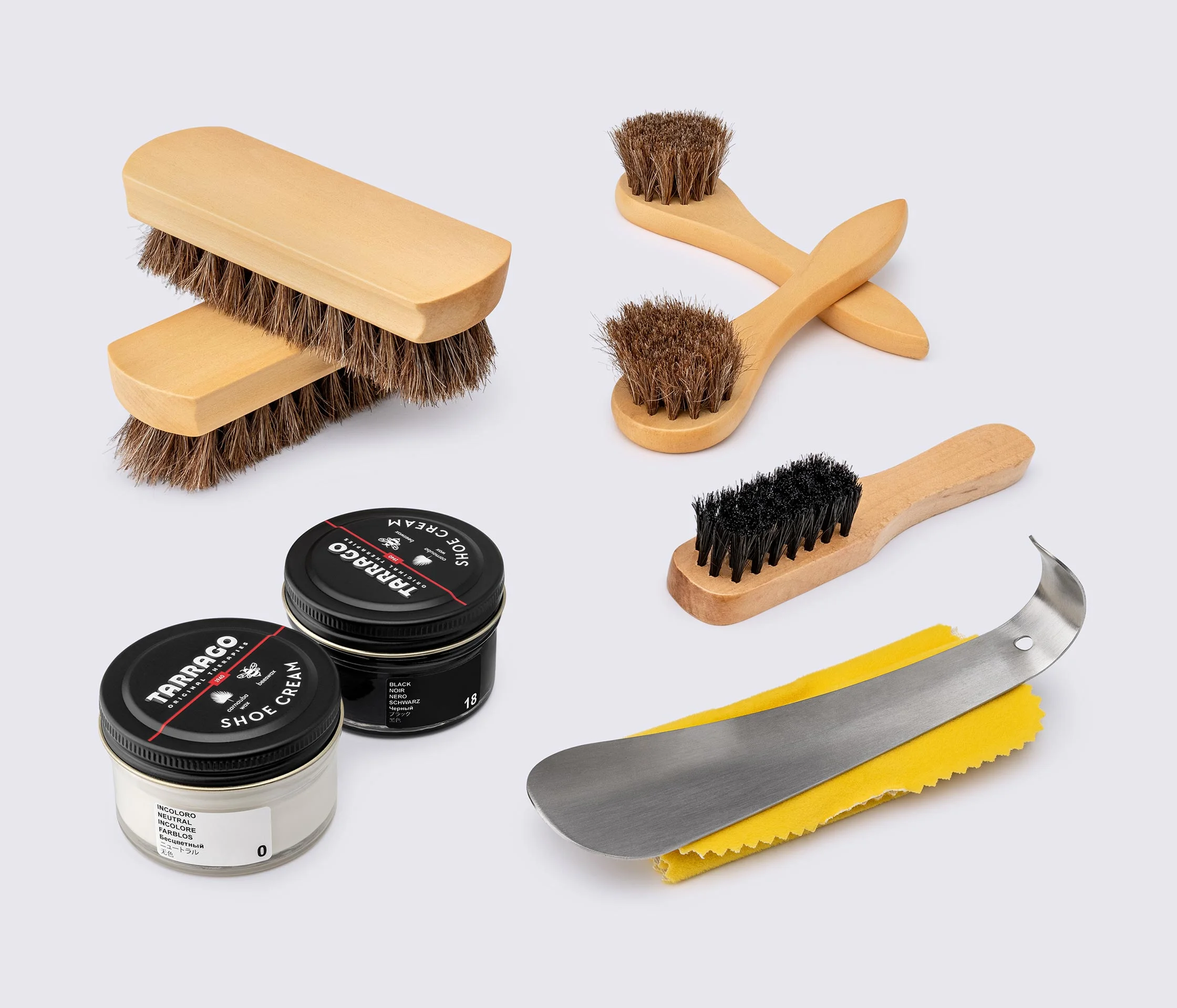 Набор для ухода за обувью Tarrago LUXURY WOODEN TRAVEL KIT FOR SHOE CARE, TCV16