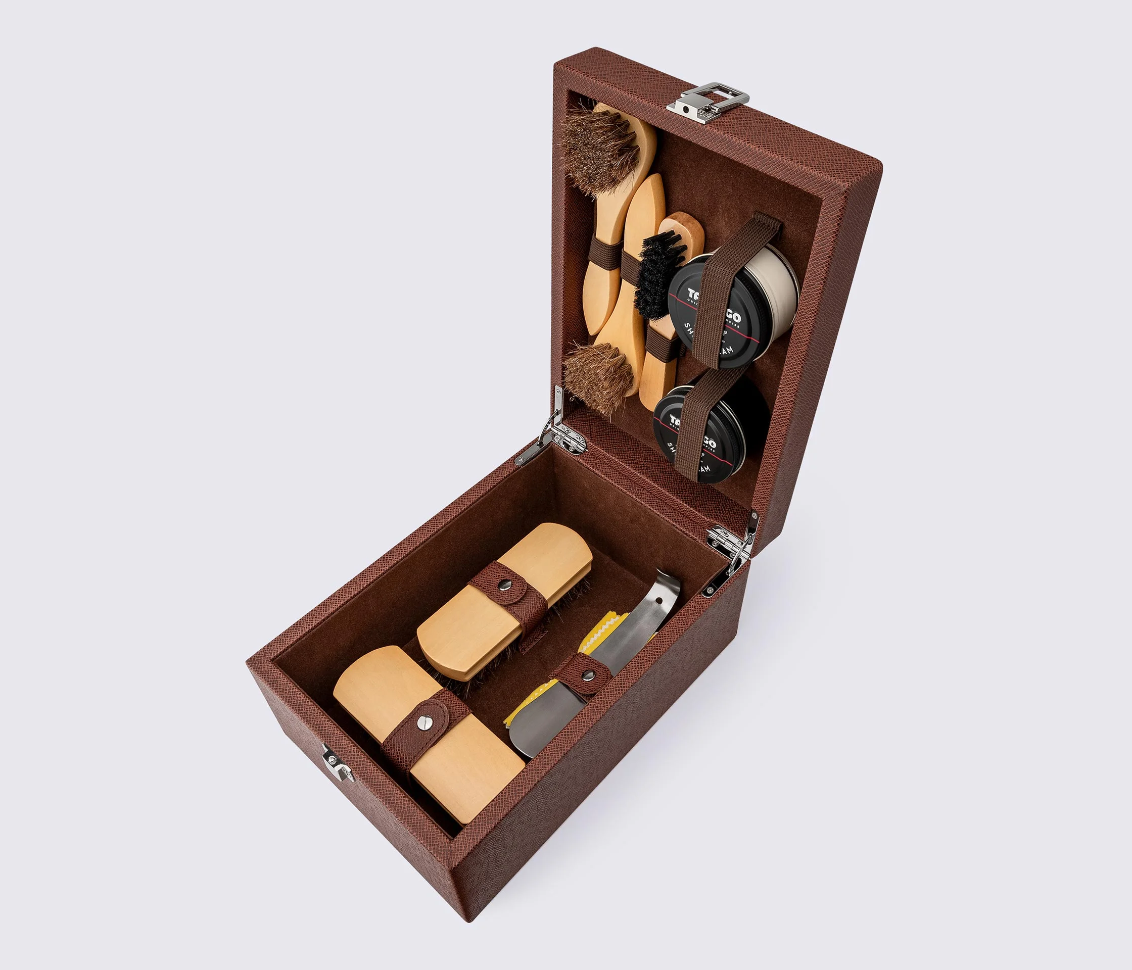 Набор для ухода за обувью Tarrago LUXURY WOODEN TRAVEL KIT FOR SHOE CARE, TCV16