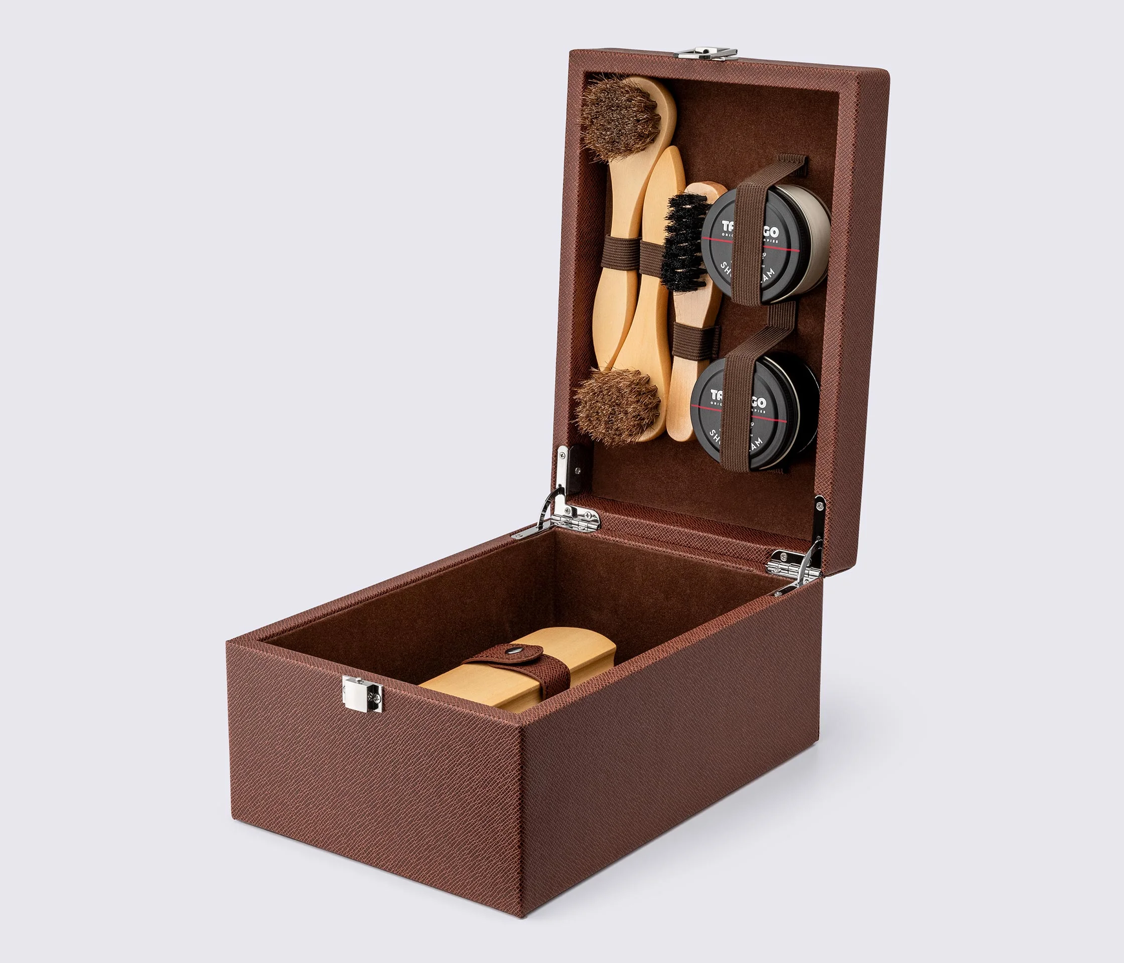 Набор для ухода за обувью Tarrago LUXURY WOODEN TRAVEL KIT FOR SHOE CARE, TCV16