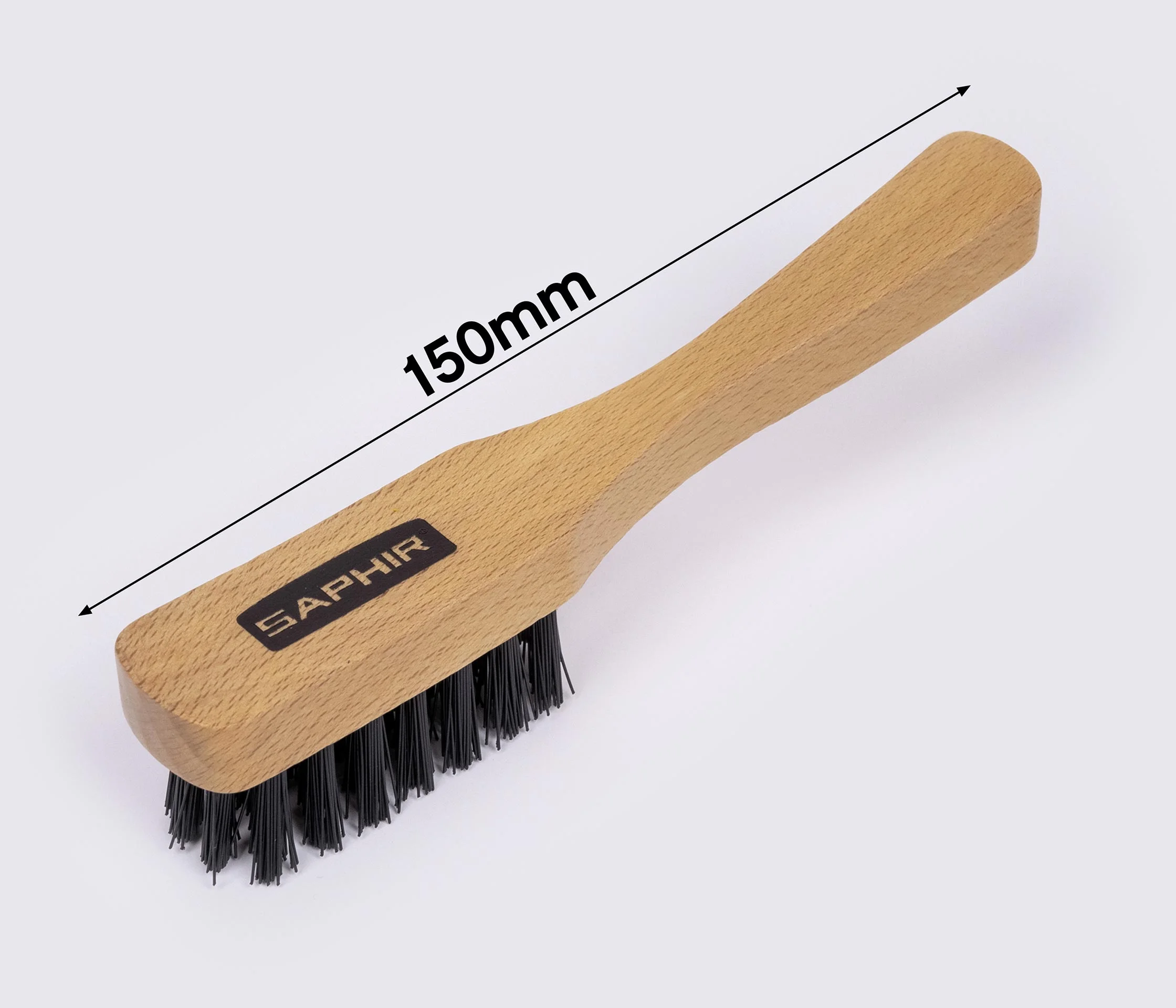 Щетка с ручкой для обуви SAPHIR Mud Remover Brush, 15х2,3см (2635003)