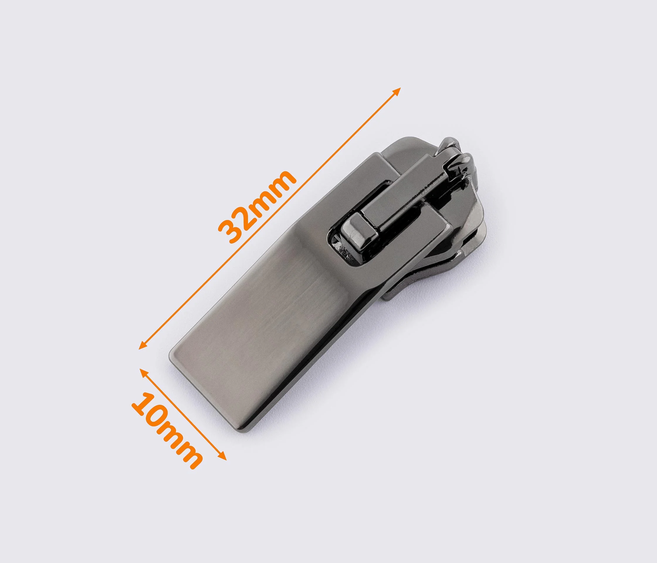 Бегунок №5 на металлическую молнию (ZIPS-1425) (без фиксатора)