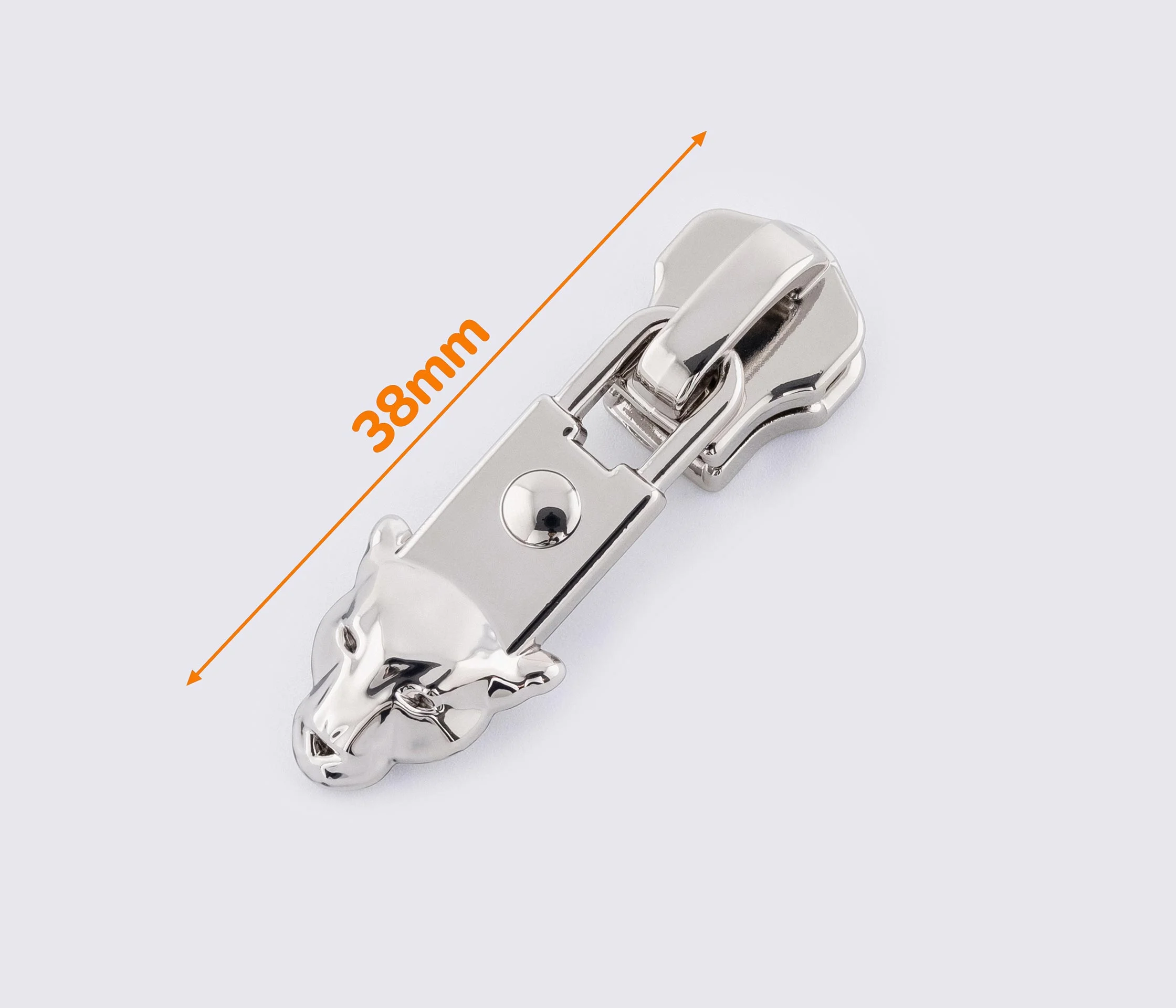 Бегунок №5 на металлическую молнию (ZIPS-1008) (без фиксатора)
