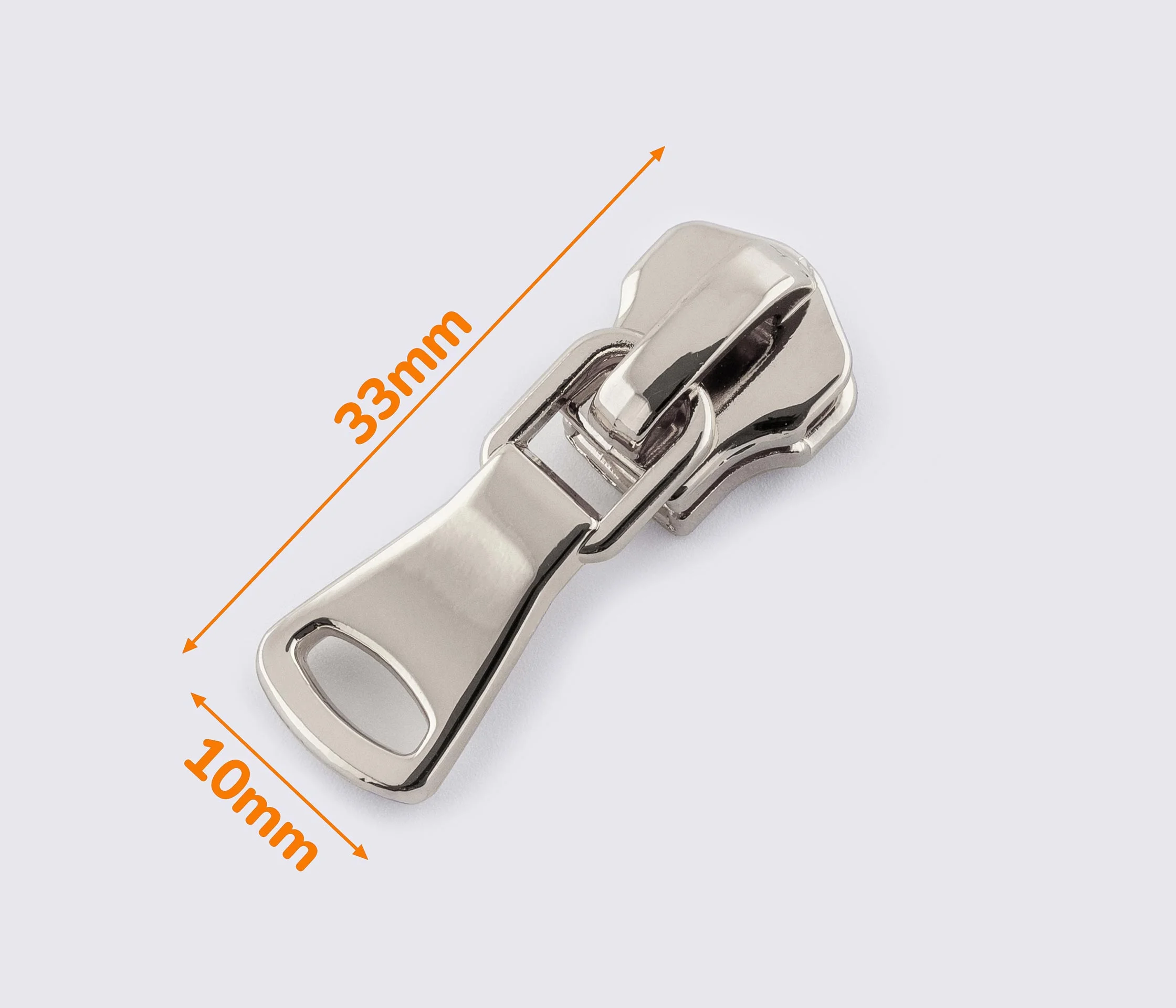 Бегунок №5 на металлическую молнию (ZIPS-1221) (без фиксатора)