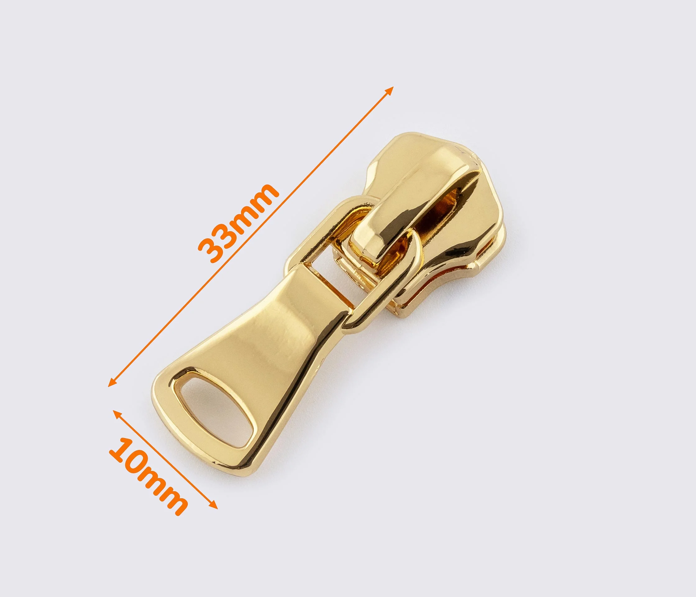 Бегунок №5 на металлическую молнию (ZIPS-1221) (без фиксатора)