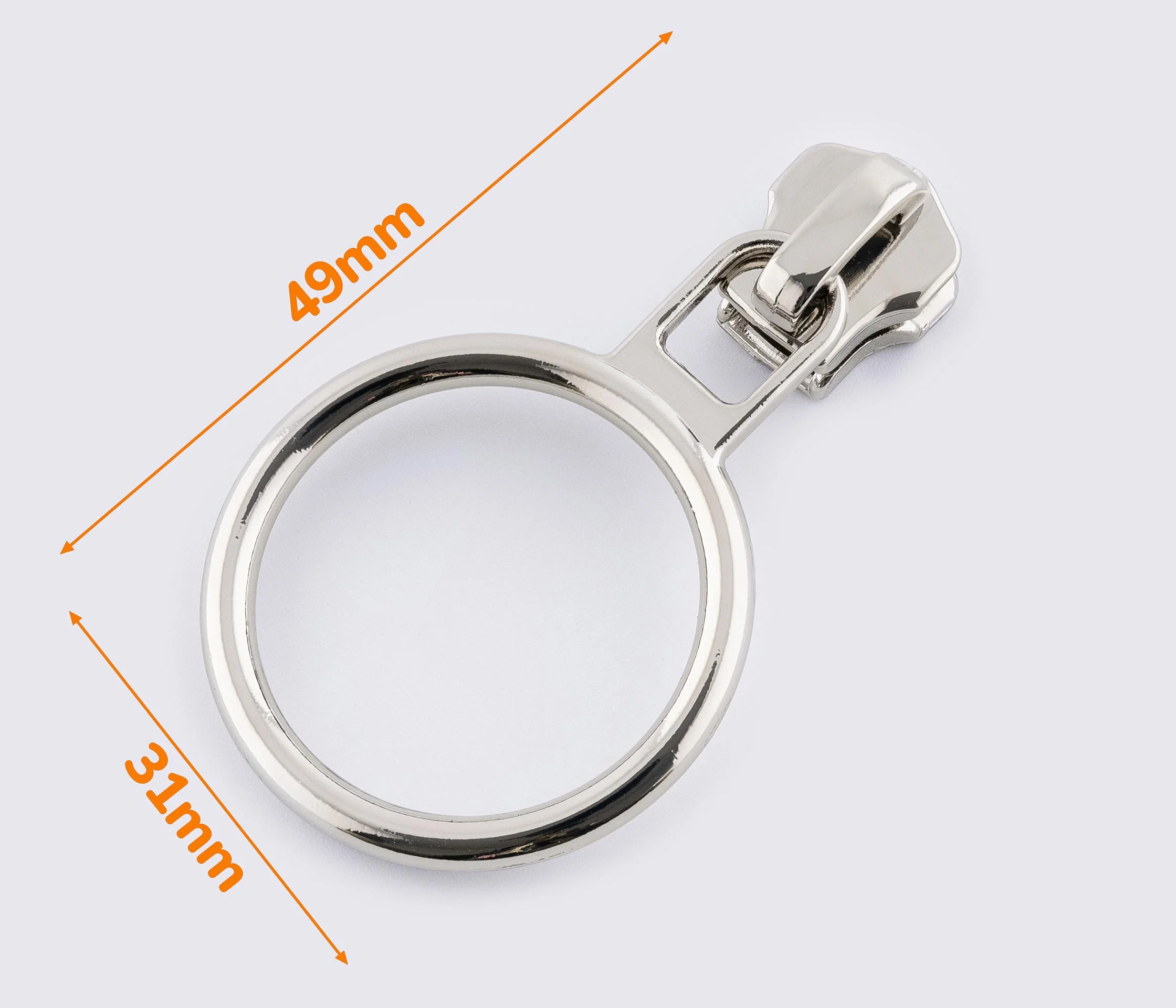 Бегунок №5 на металлическую молнию (ZIPS-1740) (без фиксатора)