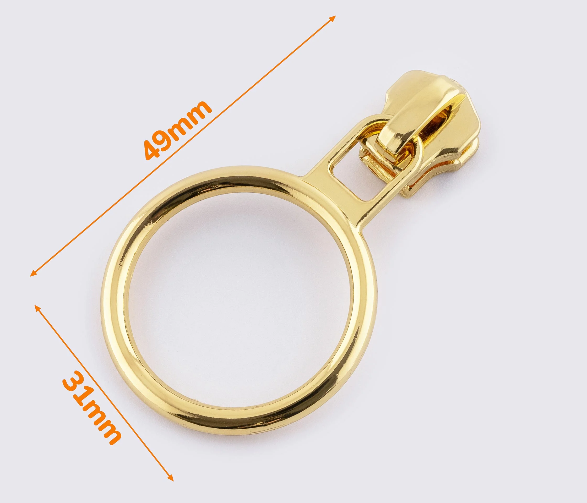 Бегунок №5 на металлическую молнию (ZIPS-1740) (без фиксатора)