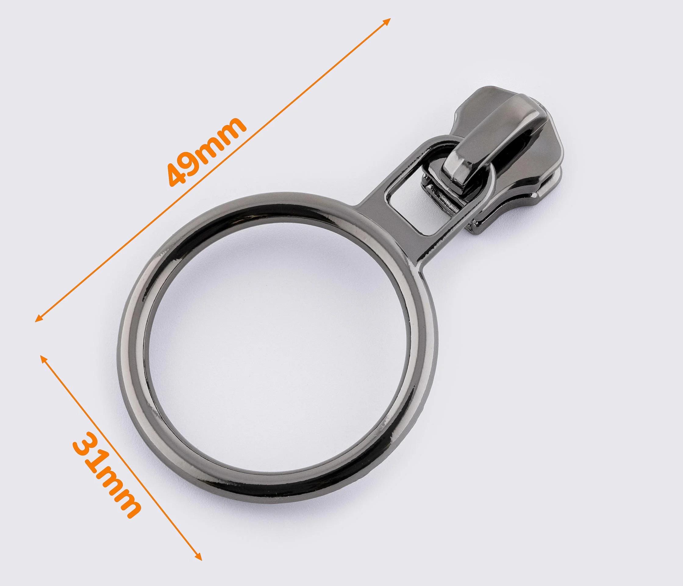 Бегунок №5 на металлическую молнию (ZIPS-1740) (без фиксатора)