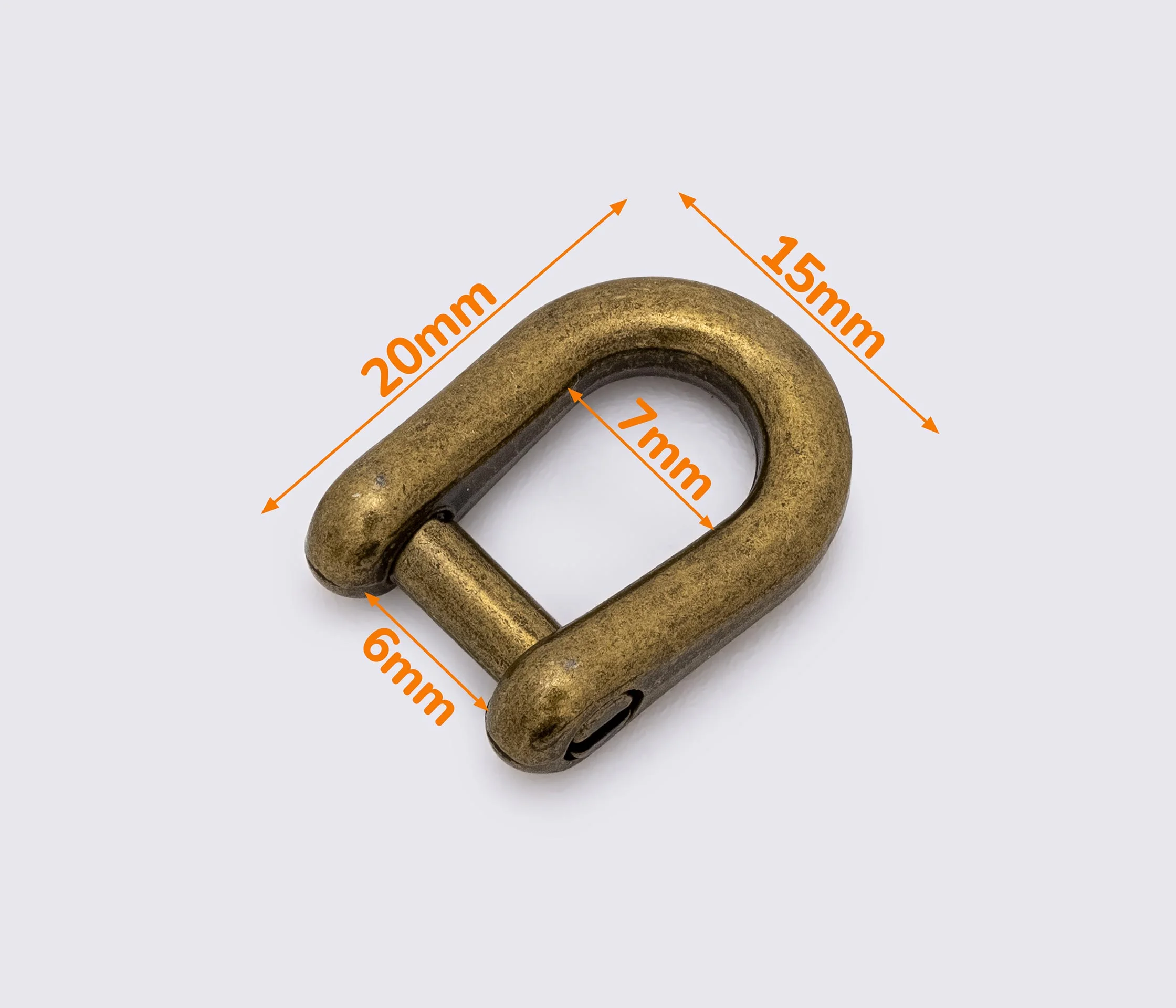 Застібка скоба (шакл) D-образна 6мм(К-007)