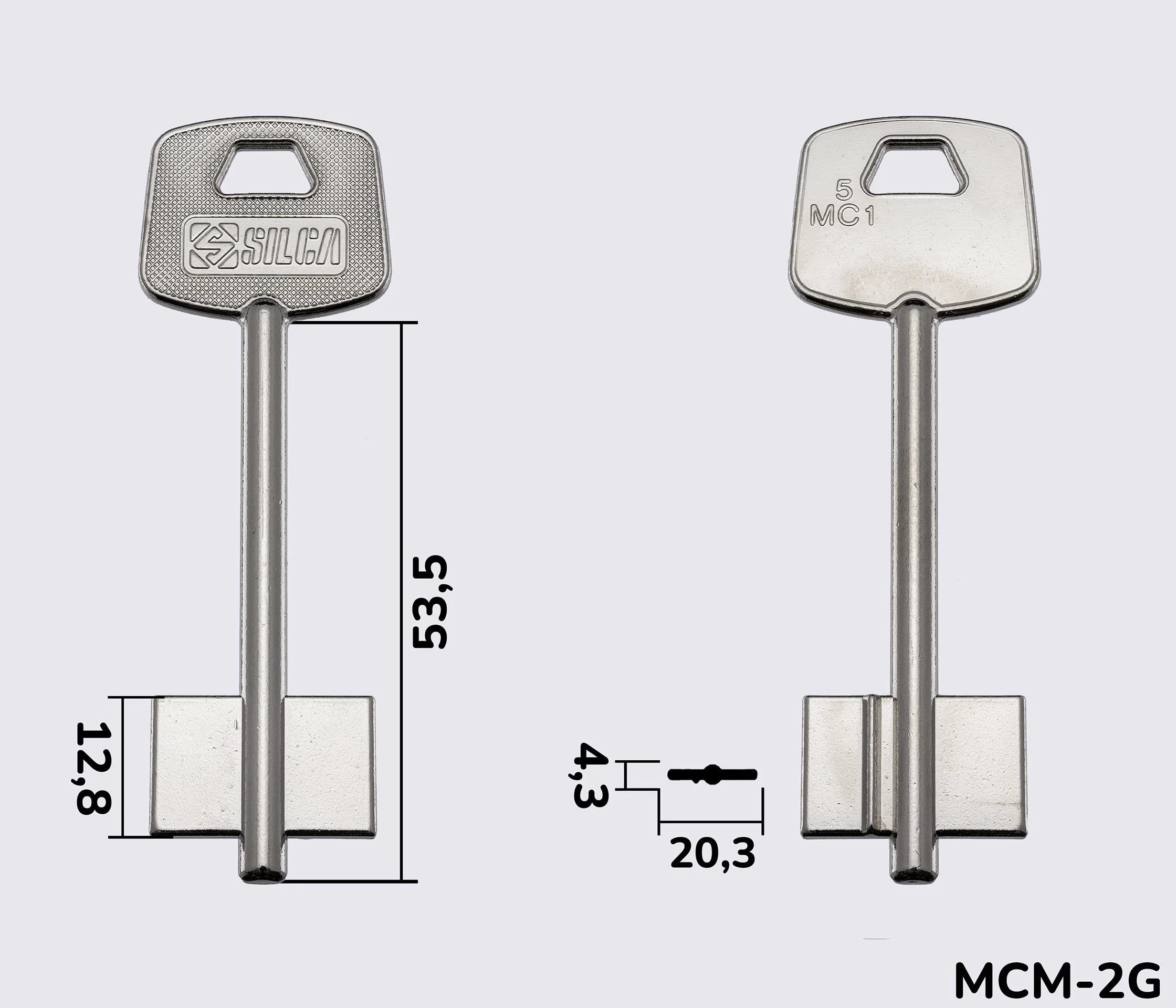 5MC1 Silca заготовка ключа бородкова