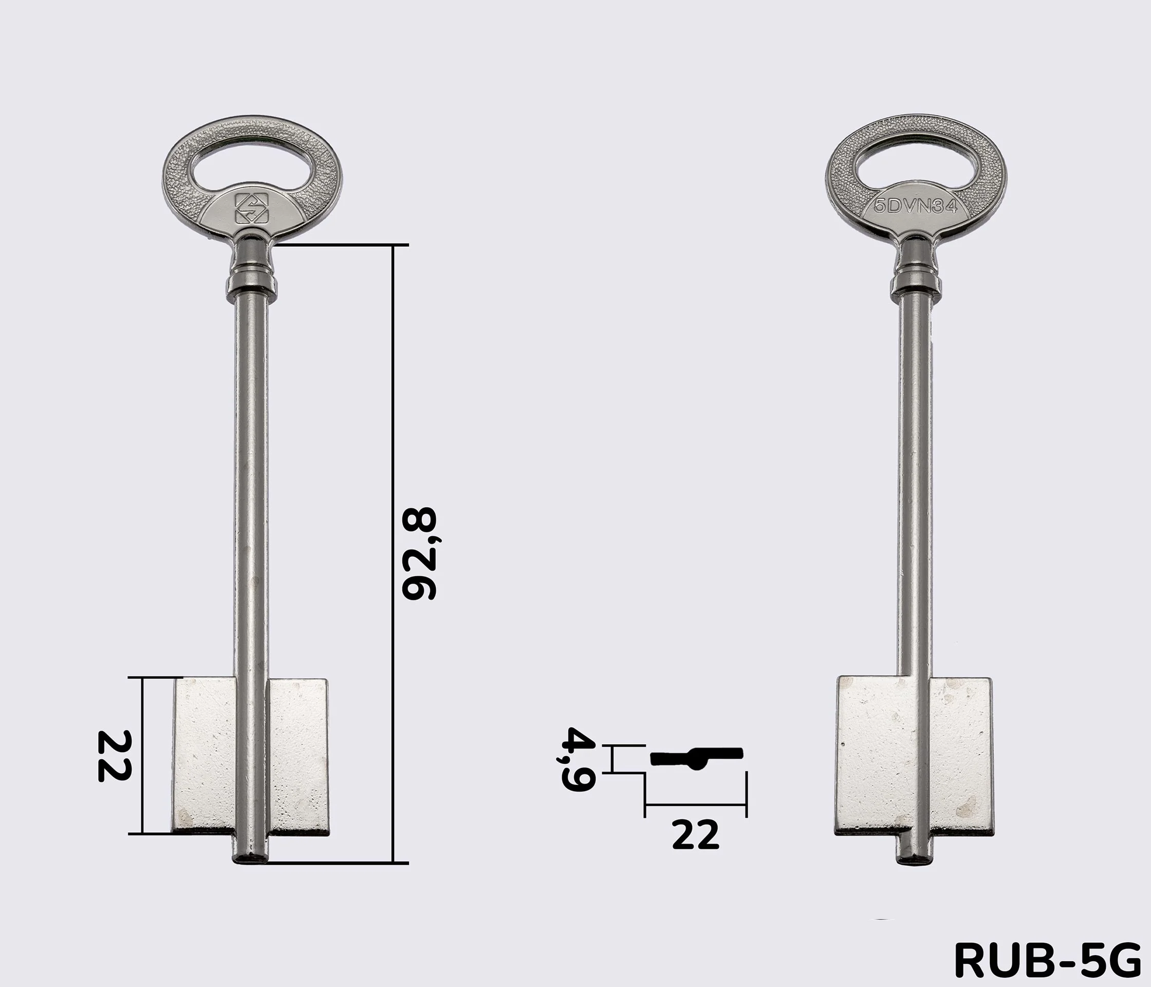 5DVN34 Silca заготовка ключа бородкова