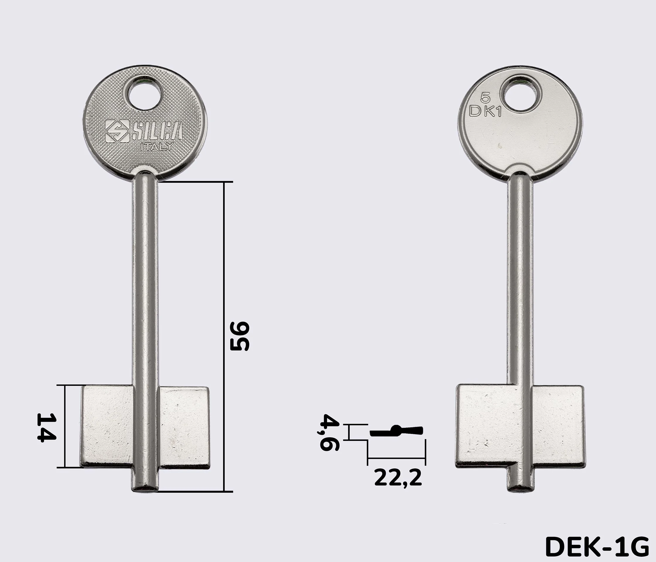 5DK1 Silca заготовка ключа бородкова