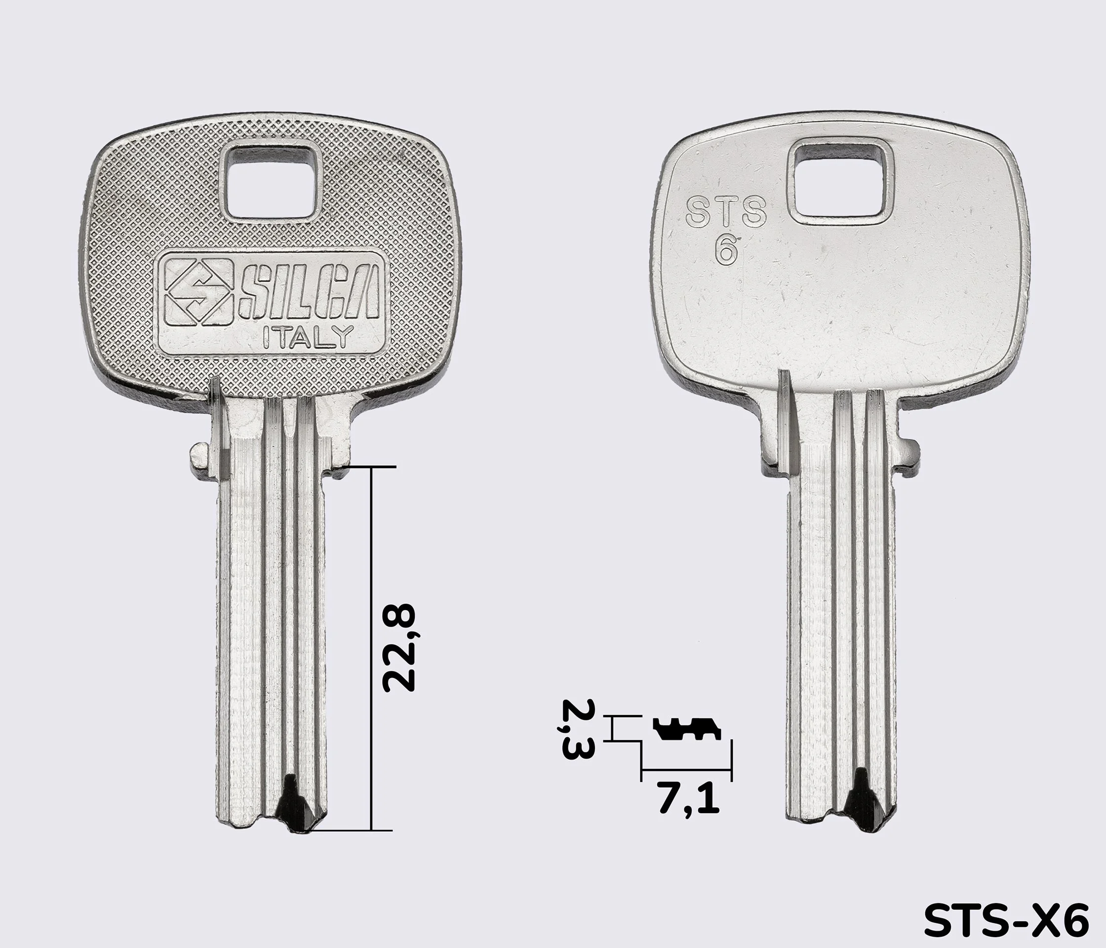 STS6 Silca заготовка лункового ключа