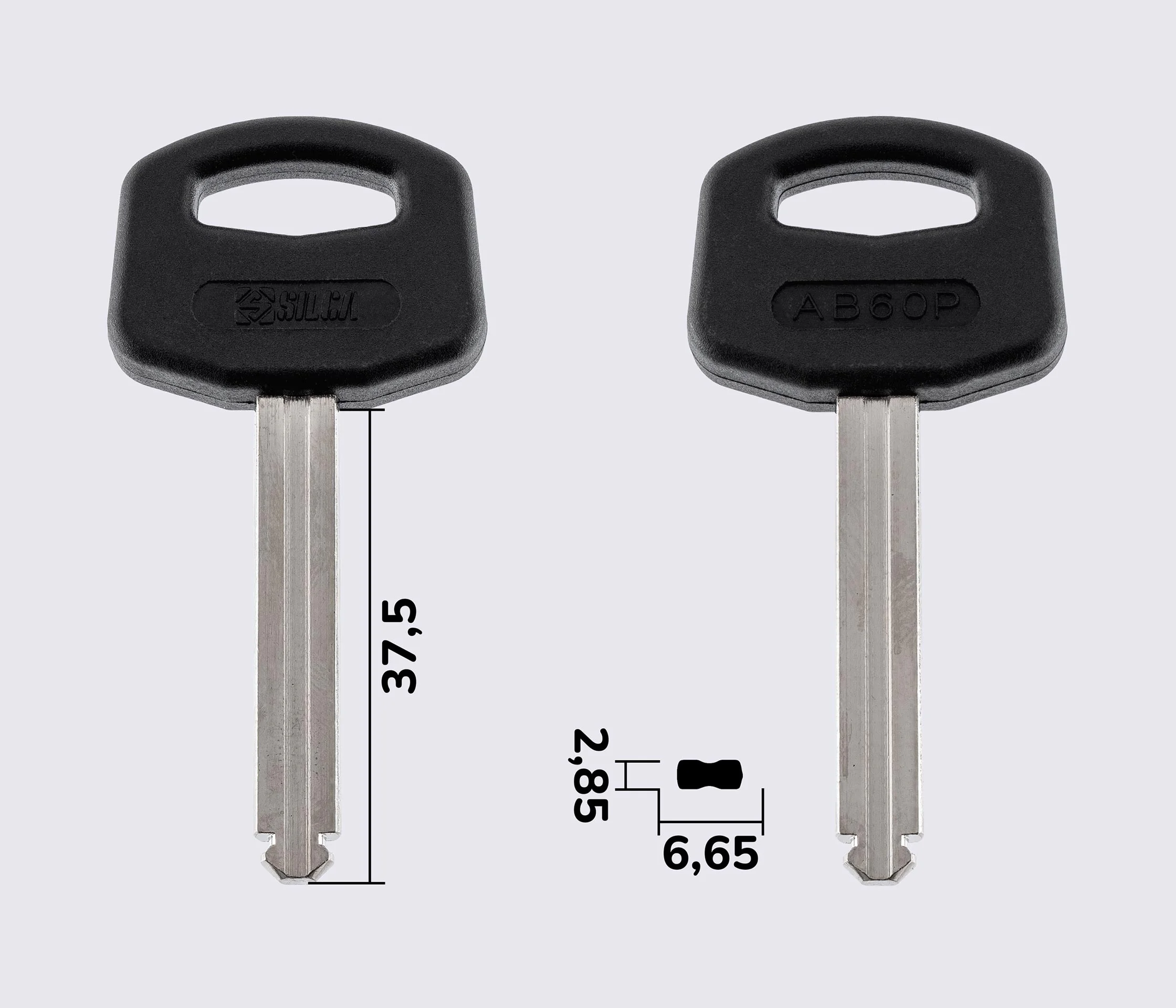 AB60P Silca заготовка лункового ключа