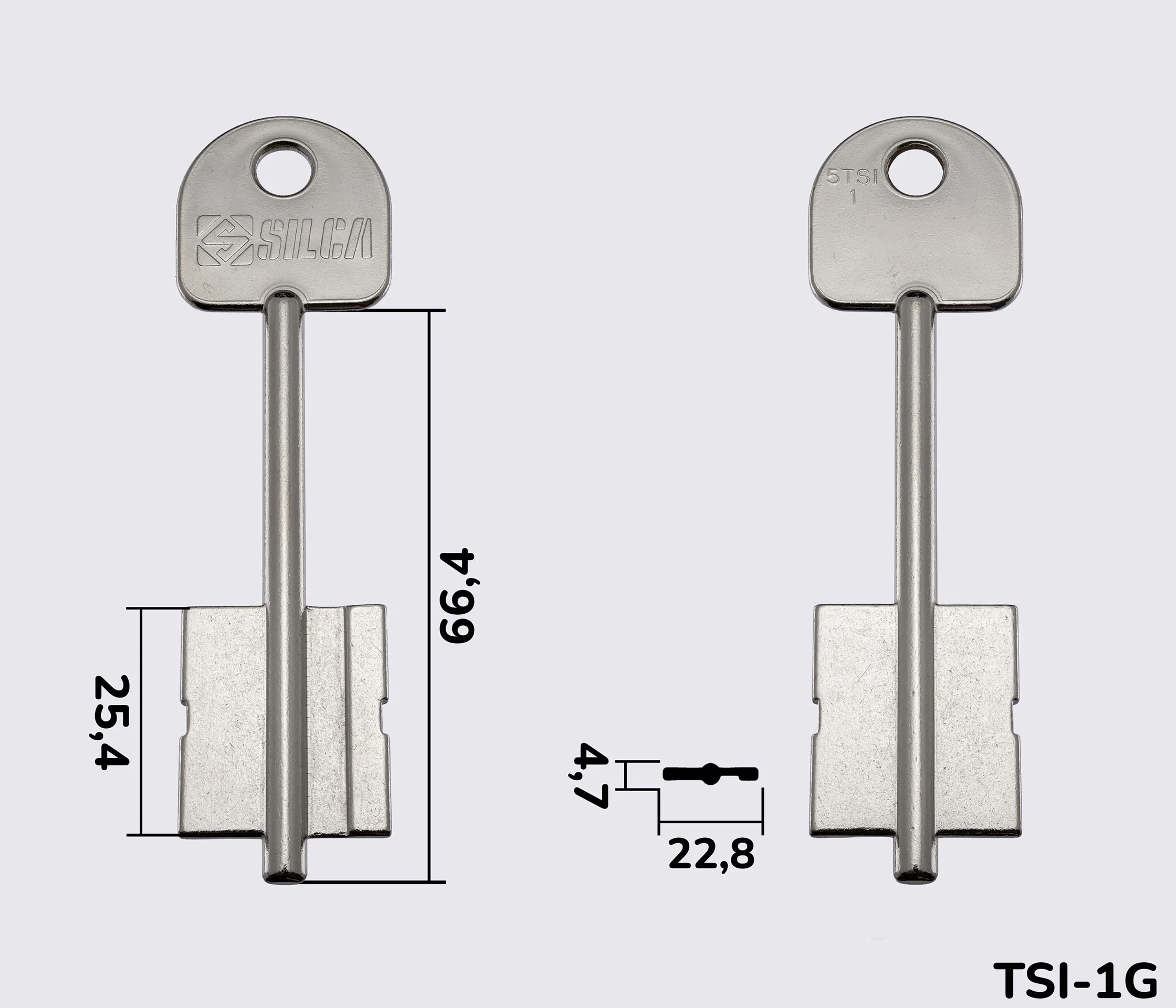 5TSI1 Silca заготовка ключа бородкова