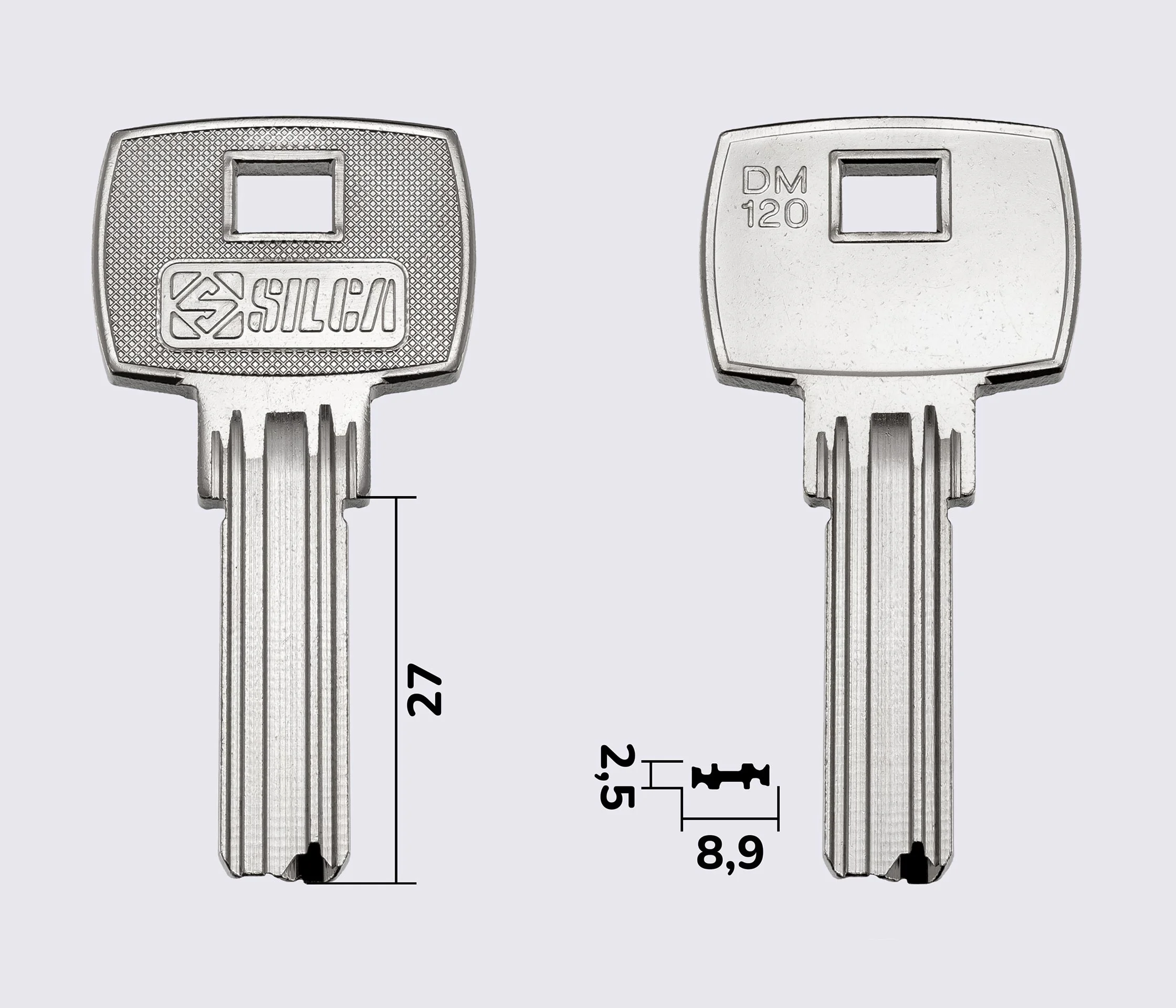 DM120 Silca заготовка лункового ключа