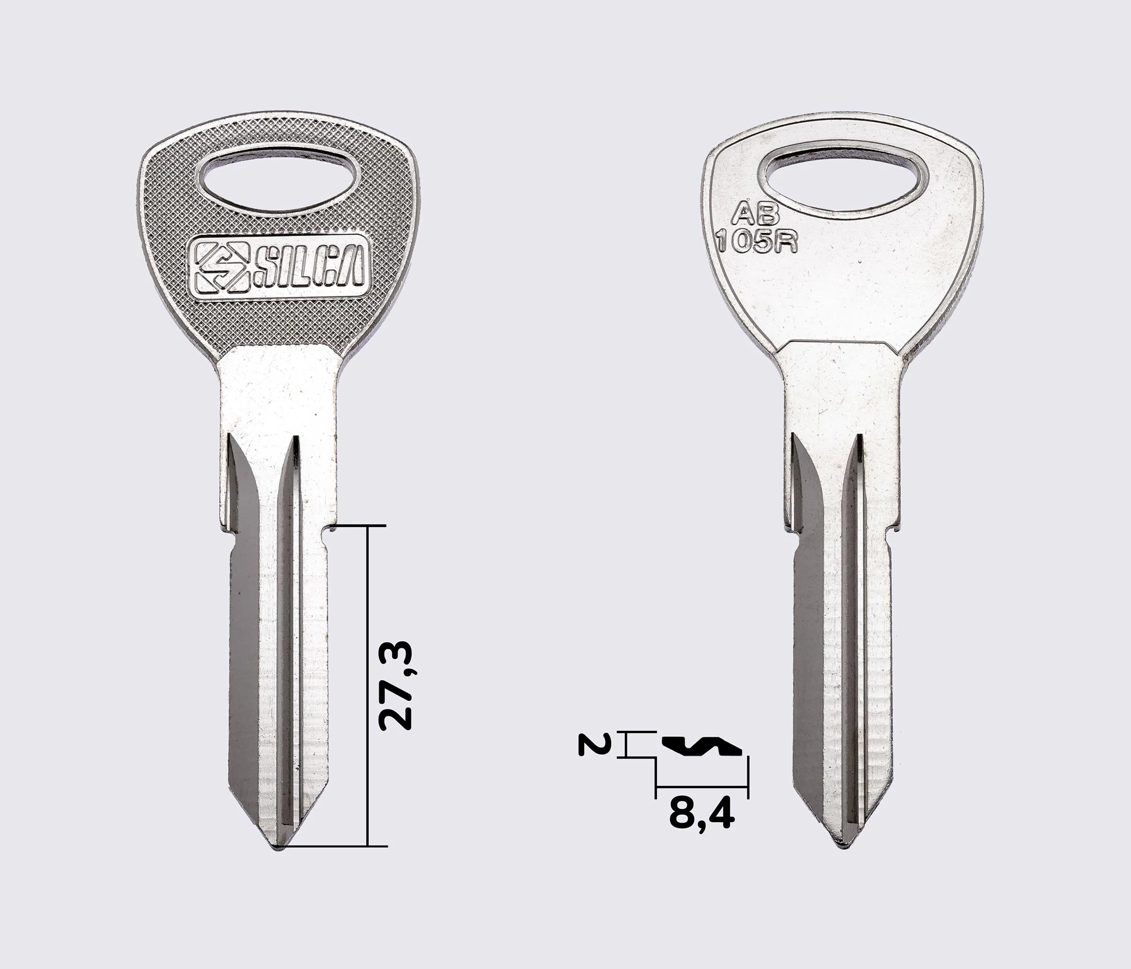 AB105R Silca заготовка ключа англійський профіль