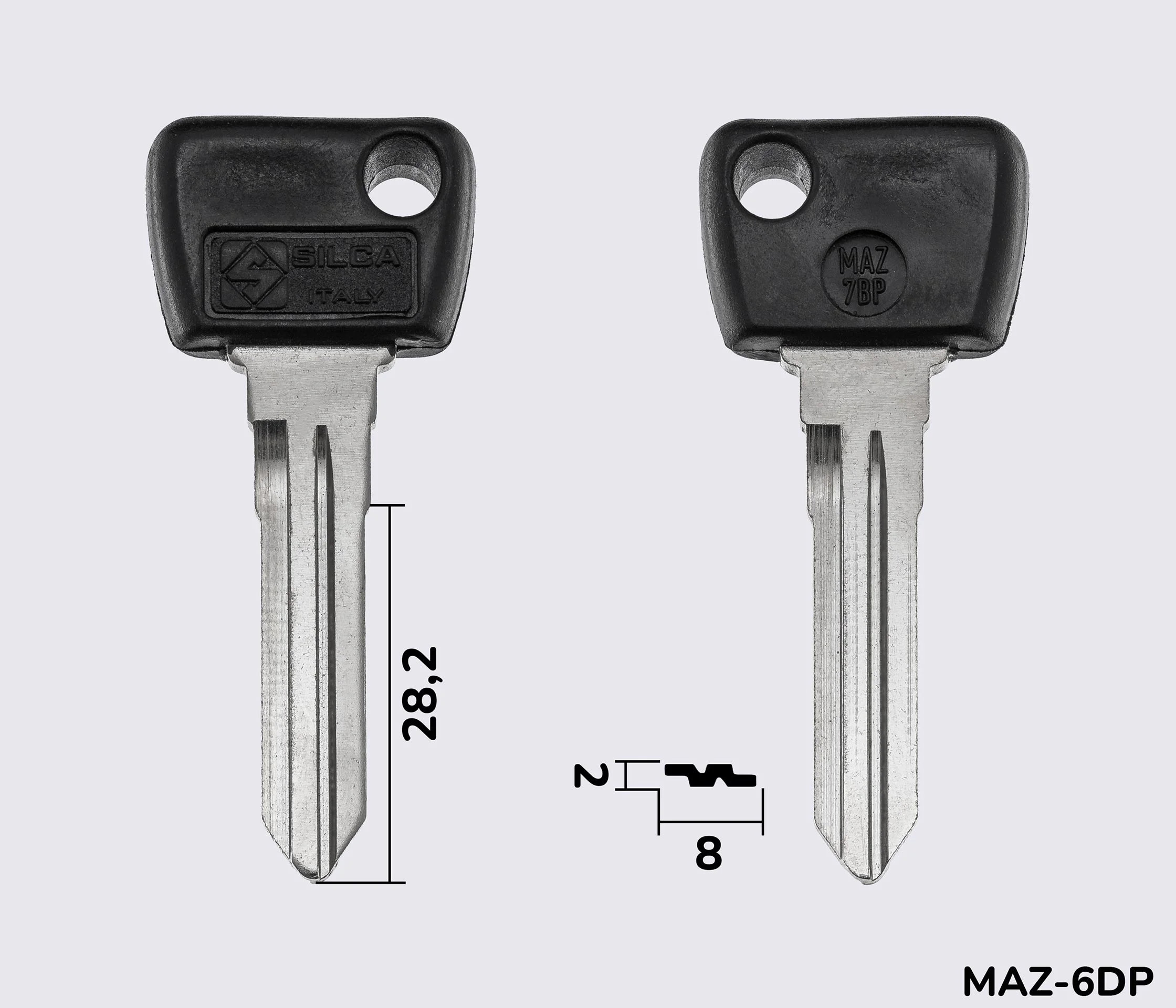 MAZ7BP Silca заготовка автомобільного ключа