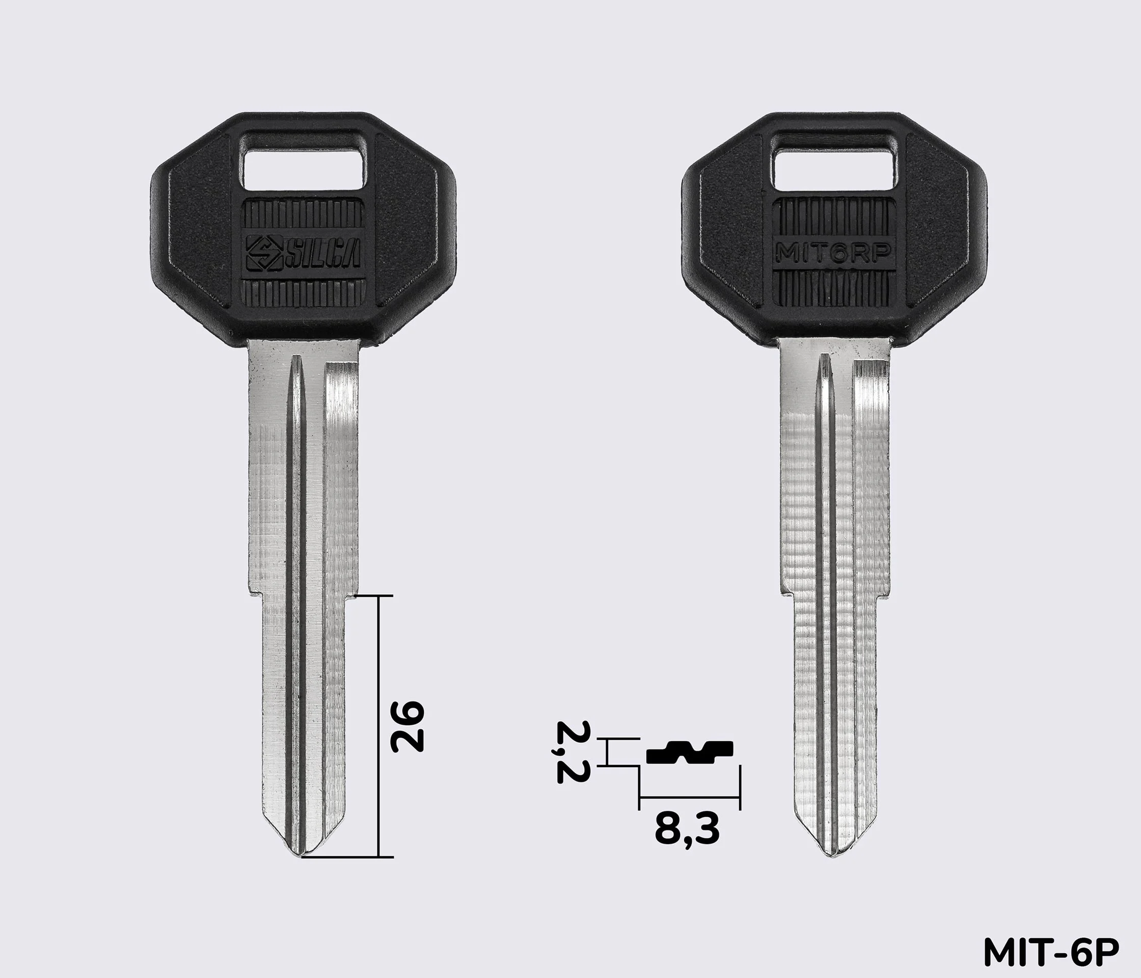 MIT6RP Silca заготовка автомобільного ключа