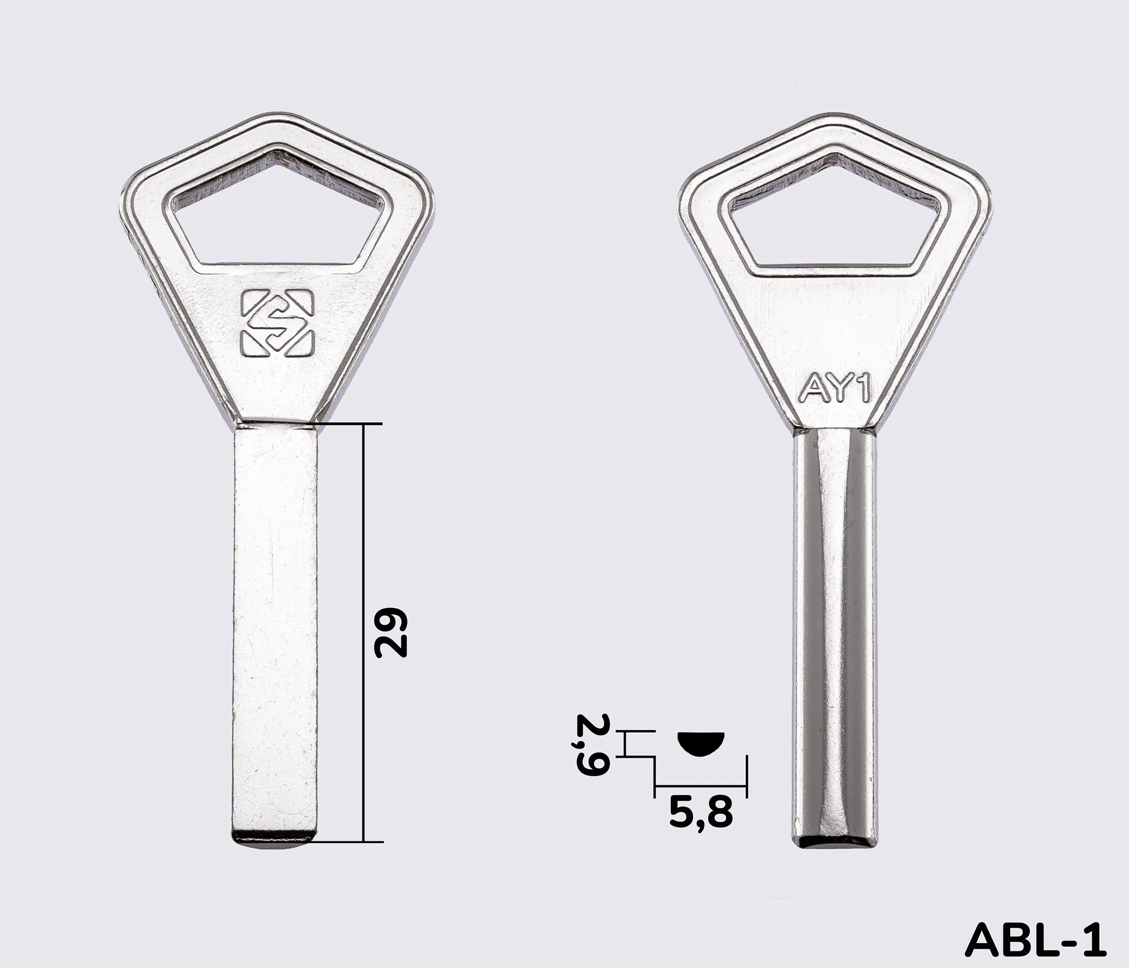 AY1 Silca ABLOY заготовка финского ключа