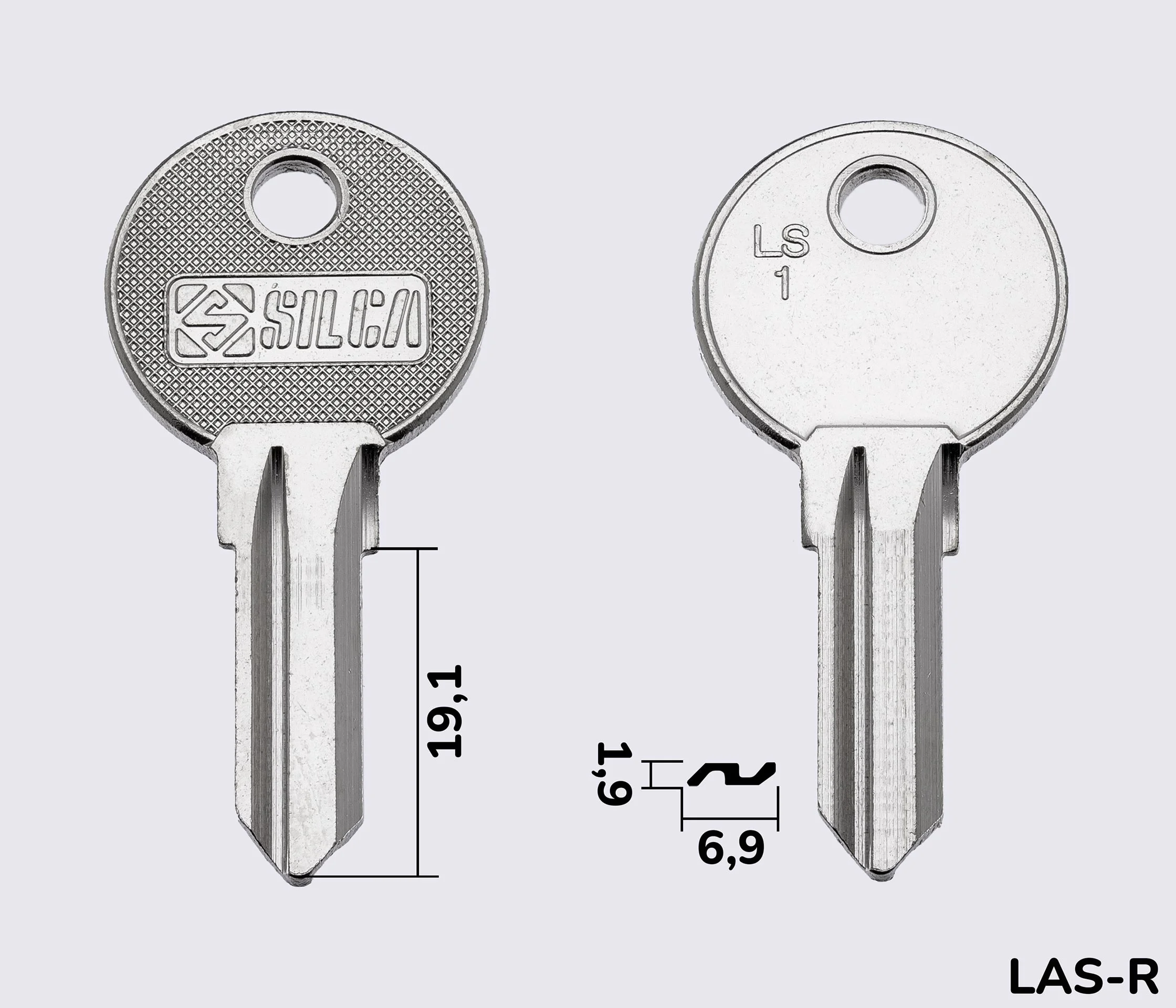 LS1 Silca заготовка автомобільного ключа