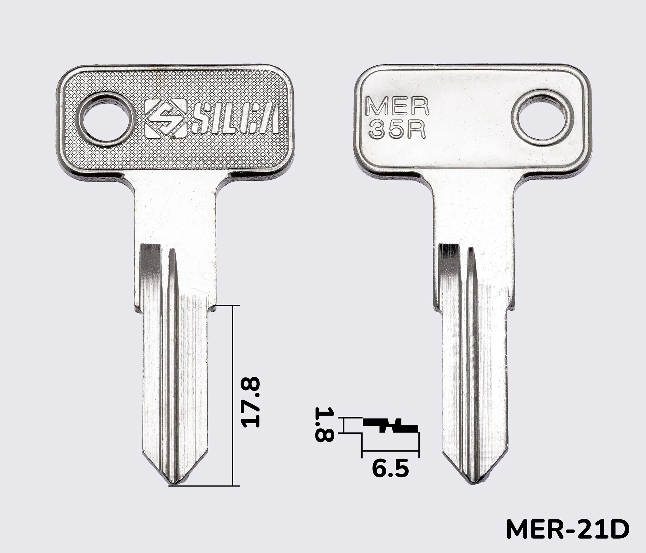 MER35R заготовка ключа англійський профіль