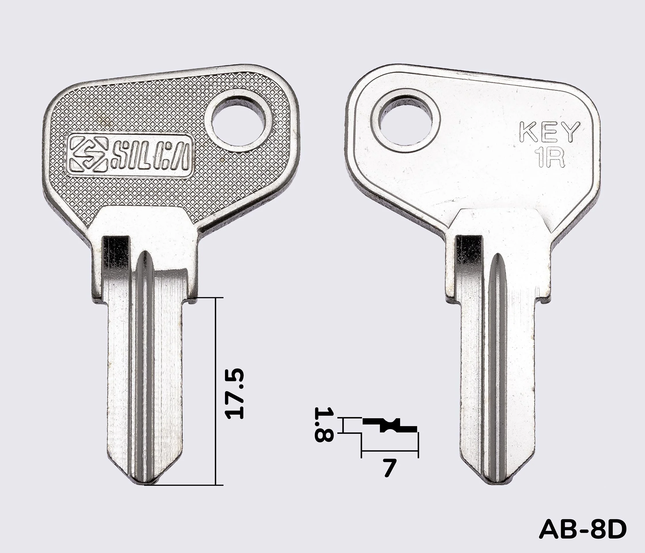 KEY1R заготовка ключа англійський профіль