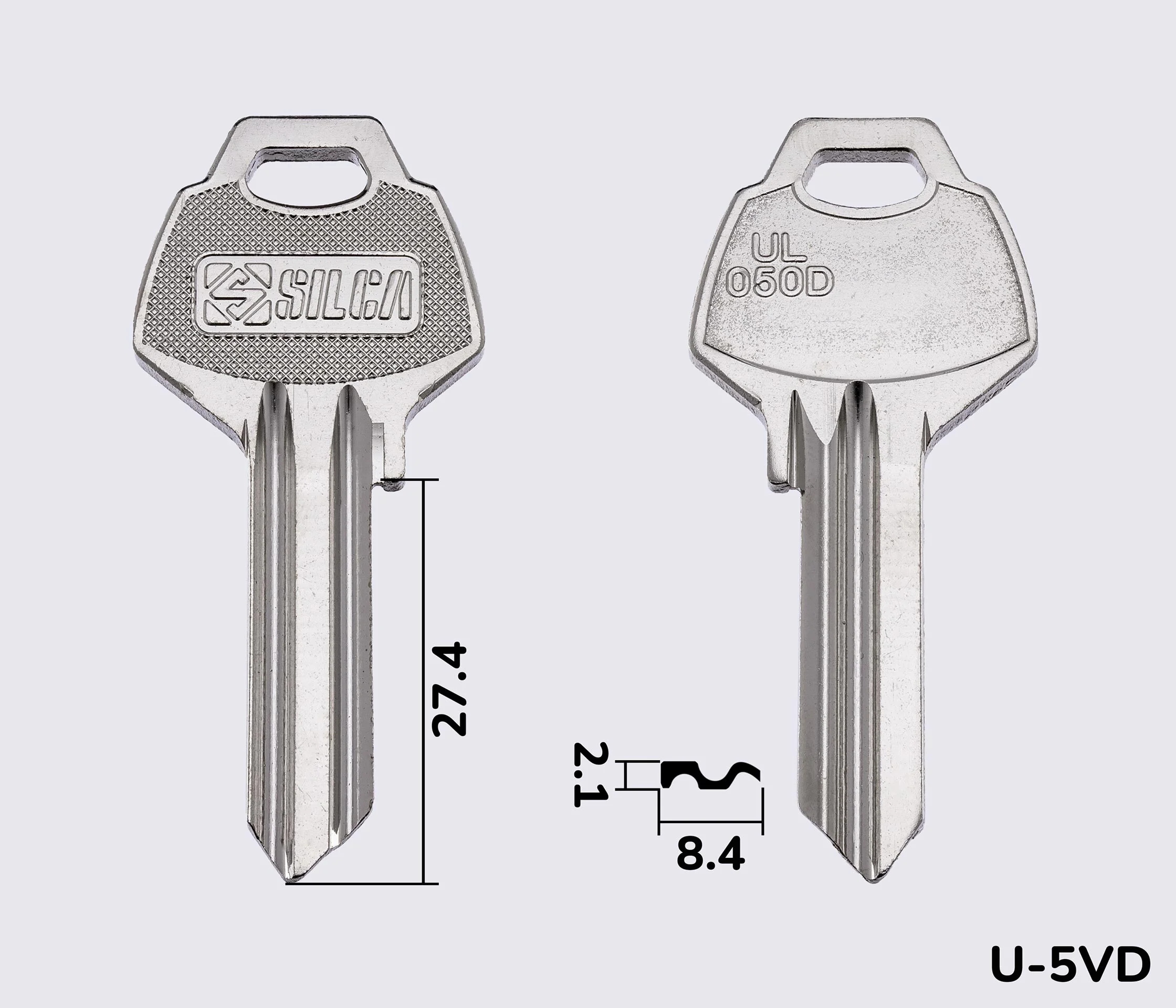 UL050D Silca заготовка ключа английский профиль