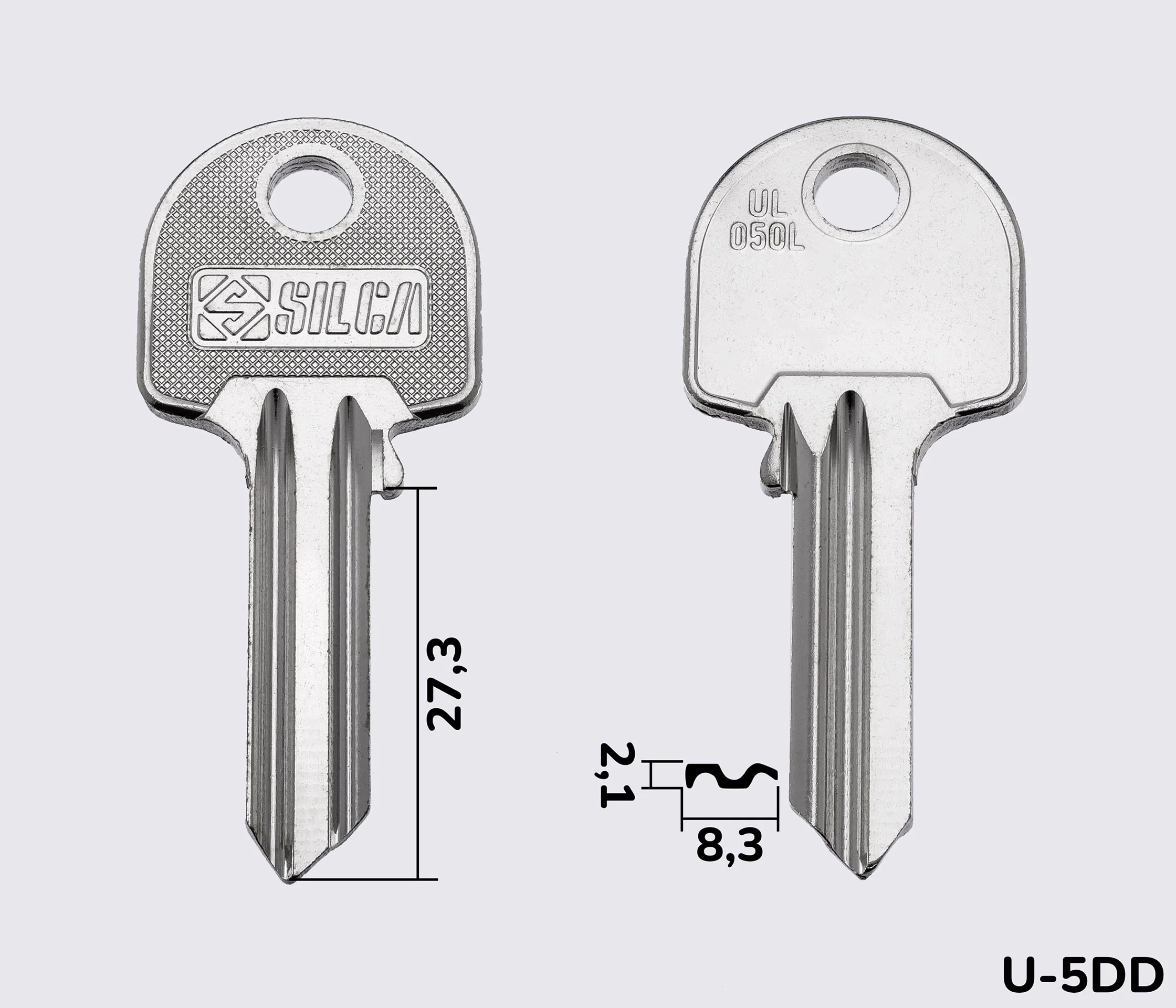 UL050L Silca заготовка ключа англійський профіль