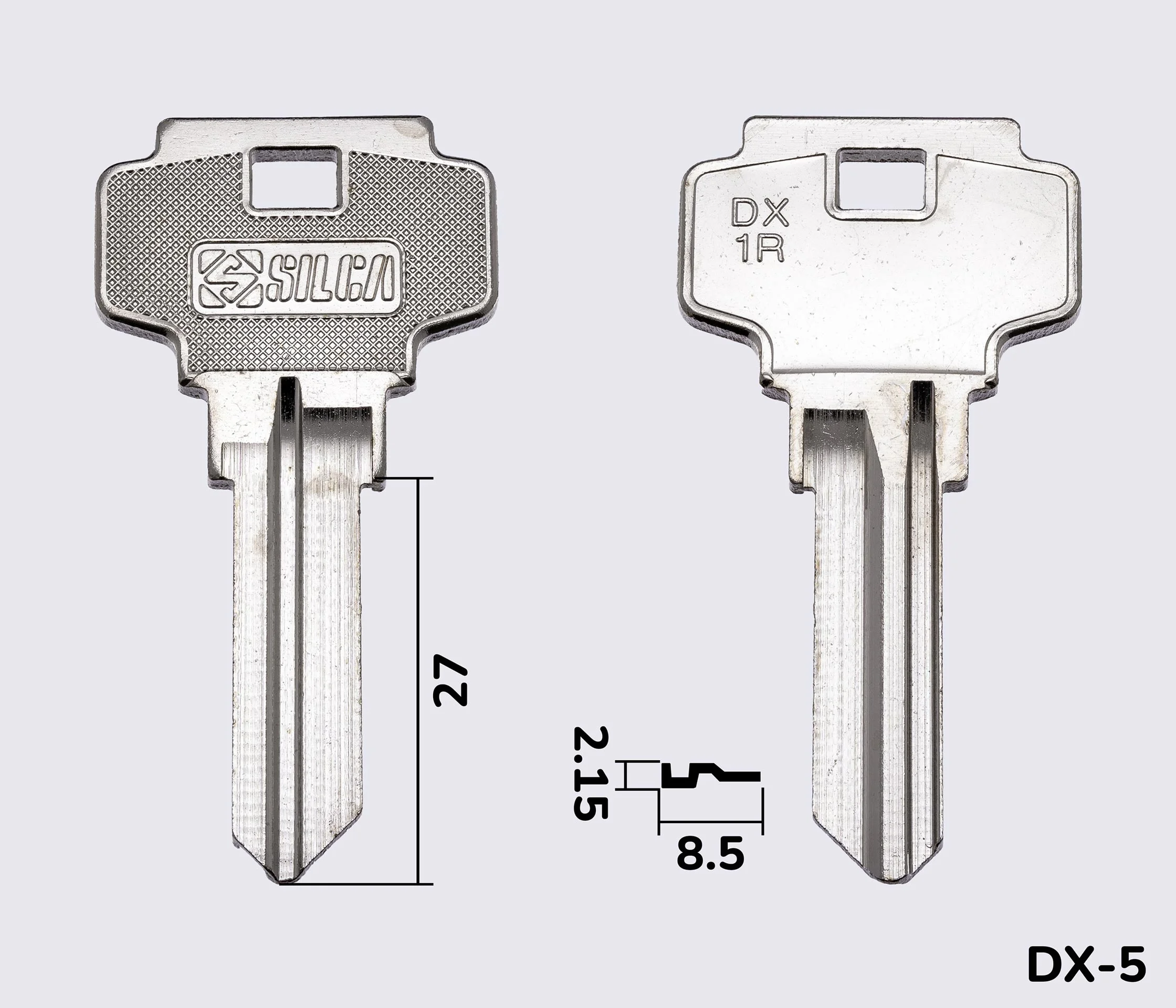 DX1R заготовка ключа англійський профіль