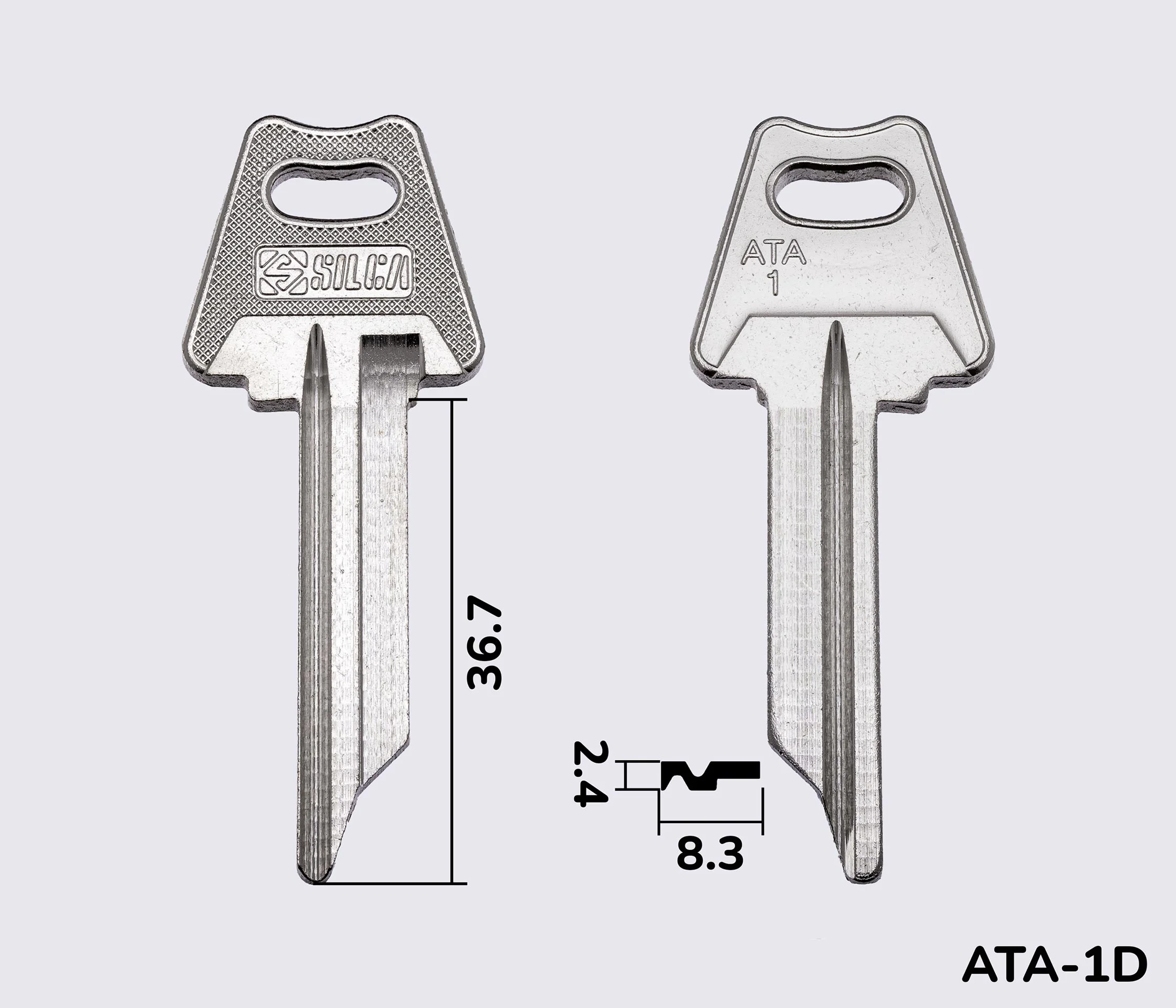 ATA1 Silca заготовка ключа англійський профіль