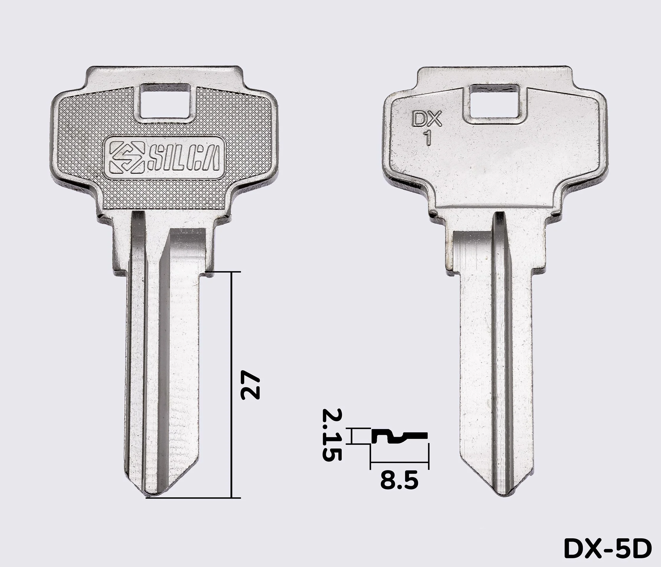 DX1 заготовка ключа английский профиль