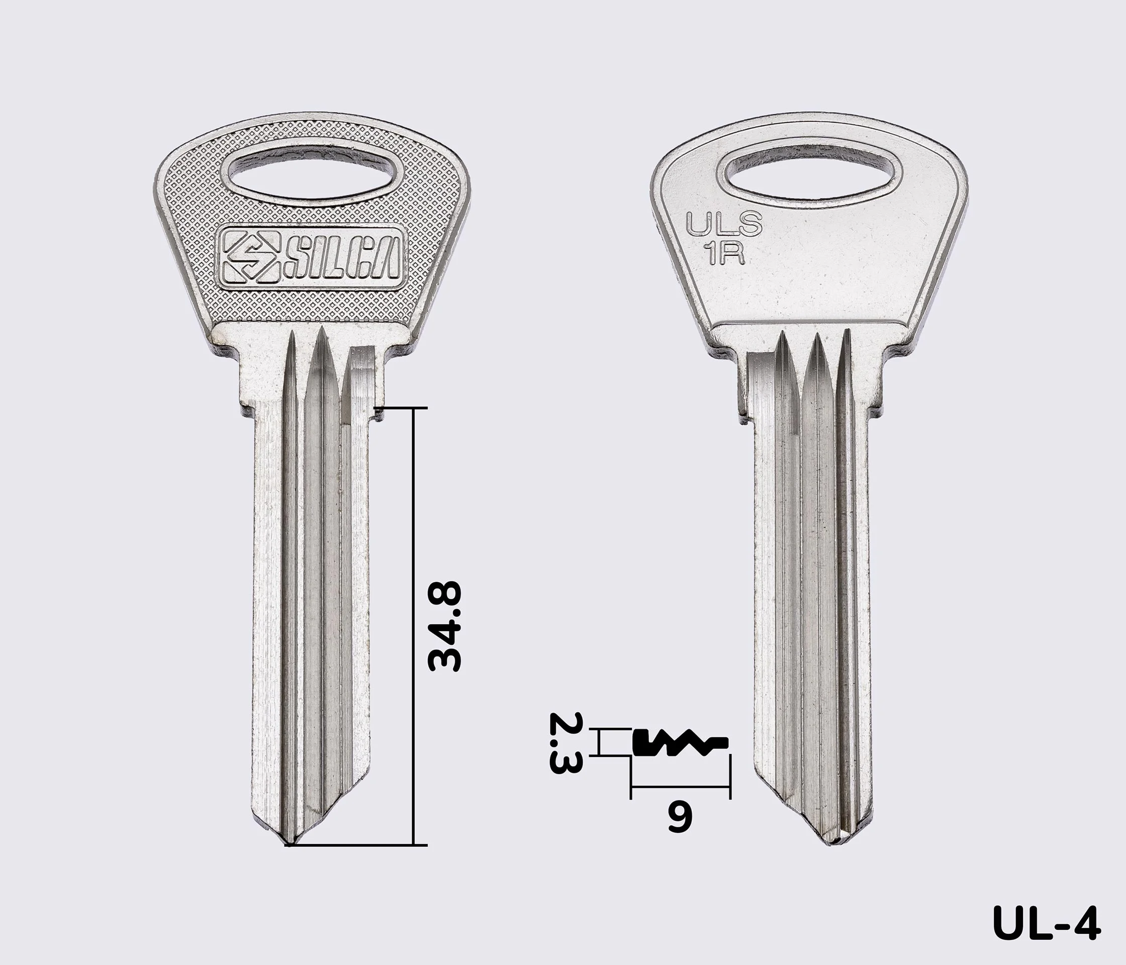 ULS1R Silca заготовка ключа англійський профіль