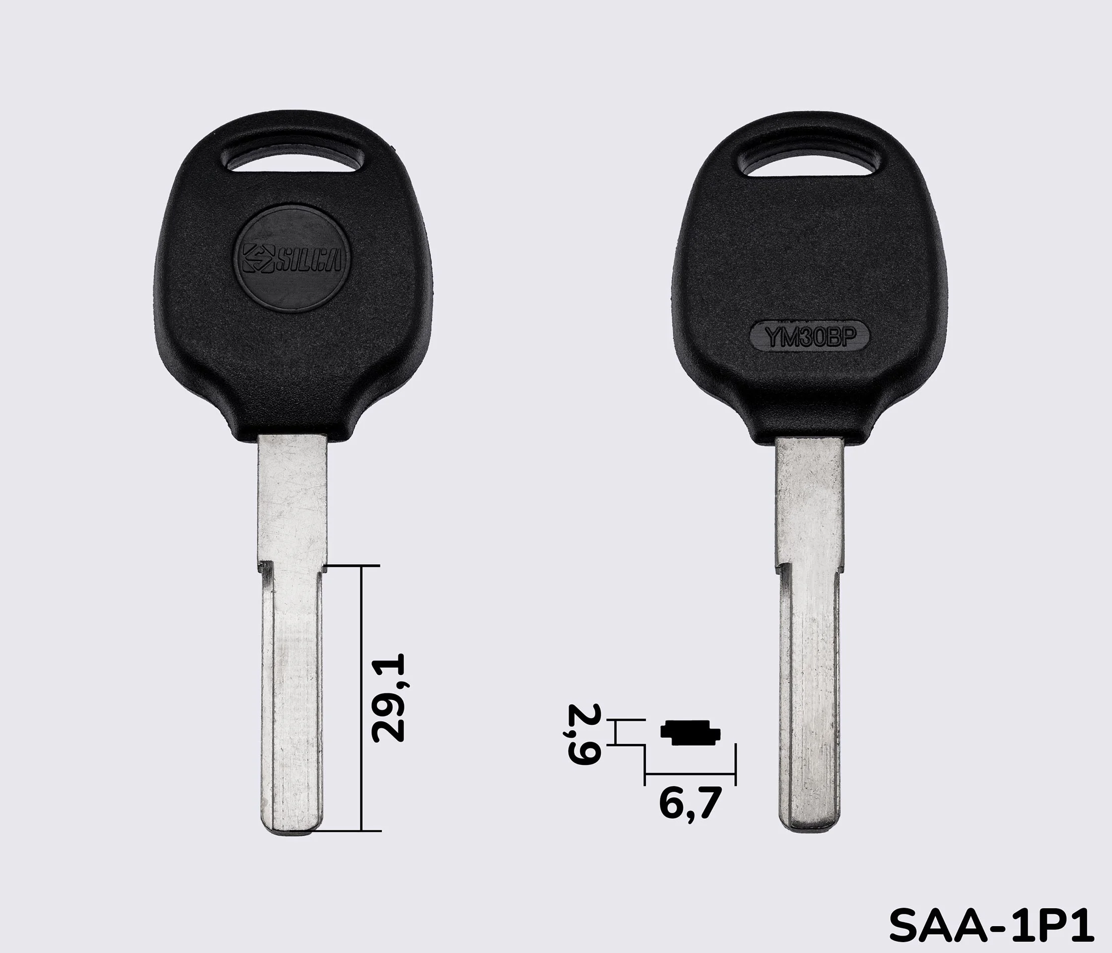 YM30BP Silca заготовка автомобільного ключа
