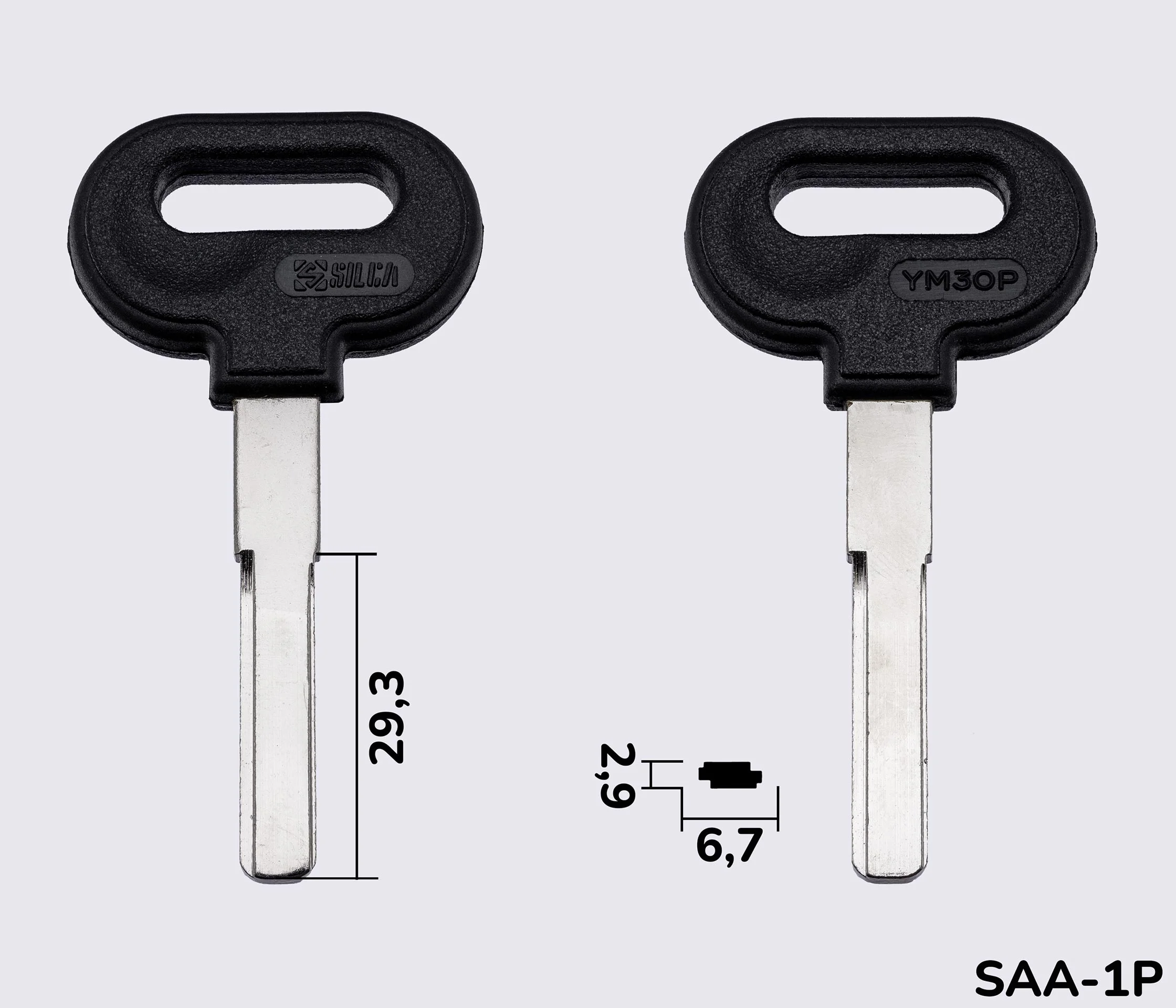 YM30P Silca заготовка автомобільного ключа
