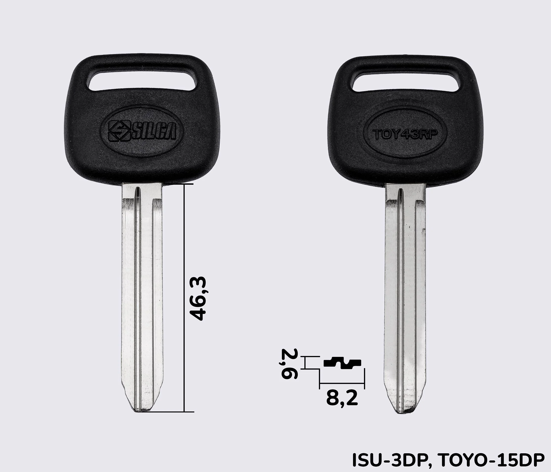 TOY43RP Silca заготовка автомобільного ключа